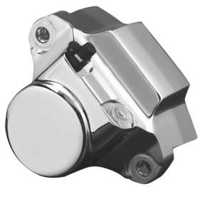 BC Chrome Rear Brake Caliper with Brake Pad for Harley FLH FLT FXST FLST FXD 2