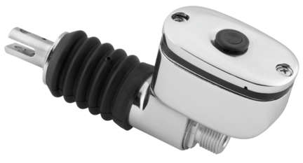 BC Chrome Rear Brake Master Cylinder for Harley Softail FXST FLST Road Glide 2