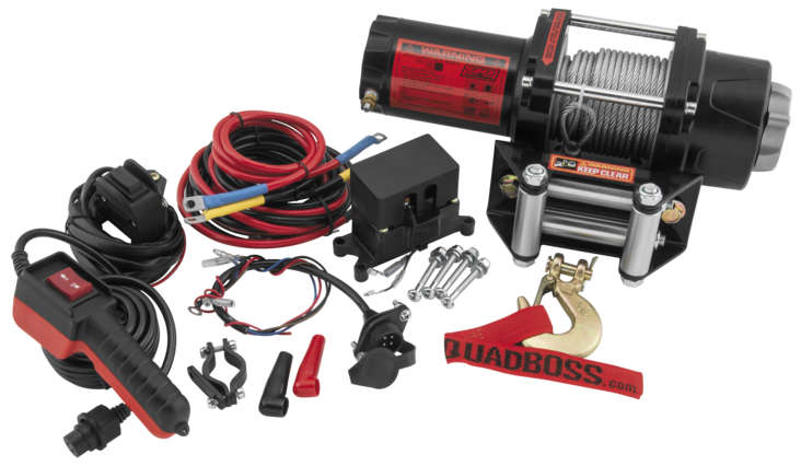 Quadboss 2,500 lbs Winch w Wire 2