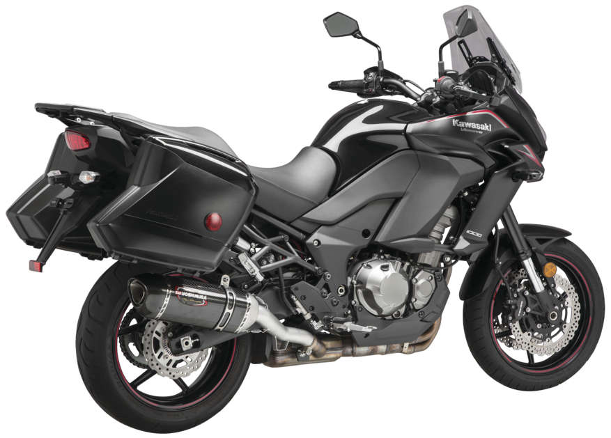 Yosh Alpha Street Slip On CF Exhaust Pipe Works Kawasaki Versys 1000 4