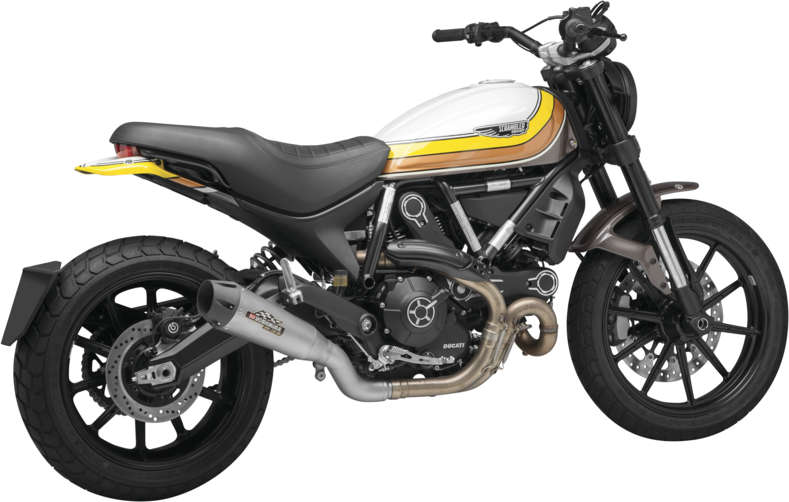 Yosh R-34 Race Slip On SS Exhaust Pipe Works Ducati Scrambler 1100