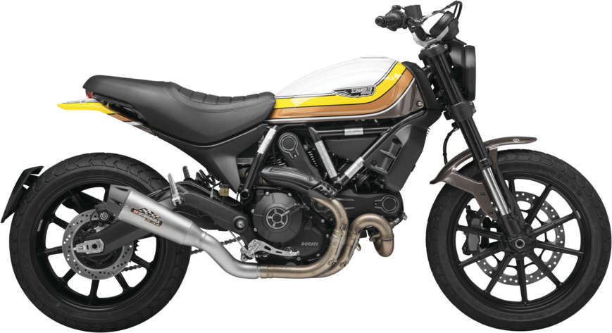 Yosh R-34 Race Slip On SS Exhaust Pipe Works Ducati Scrambler 1100