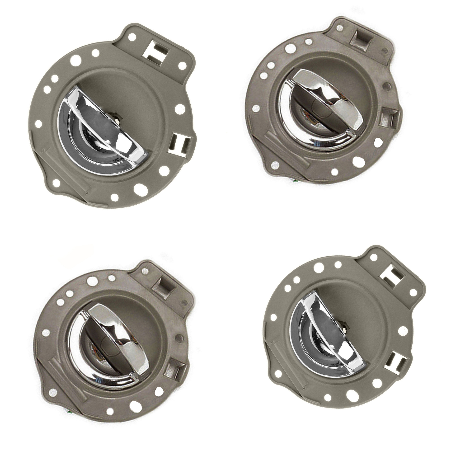 For Jeep Commander 20062010 Khaki with Chrome Lift Inside Door Handle