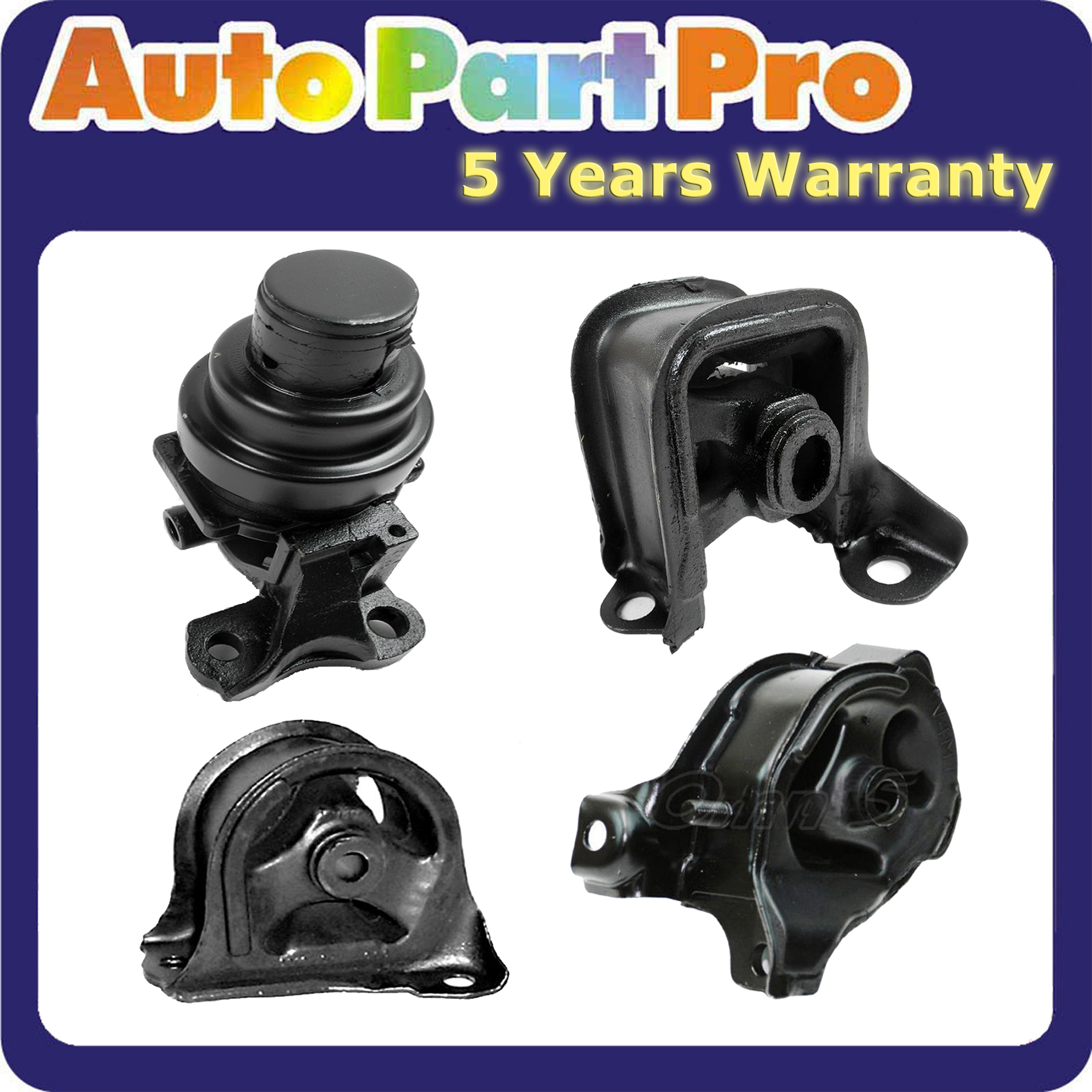 Details about For Honda Accord 2.2L DX LX 94-95 Engine Motor & Trans Mount  Manual Set 4PCS