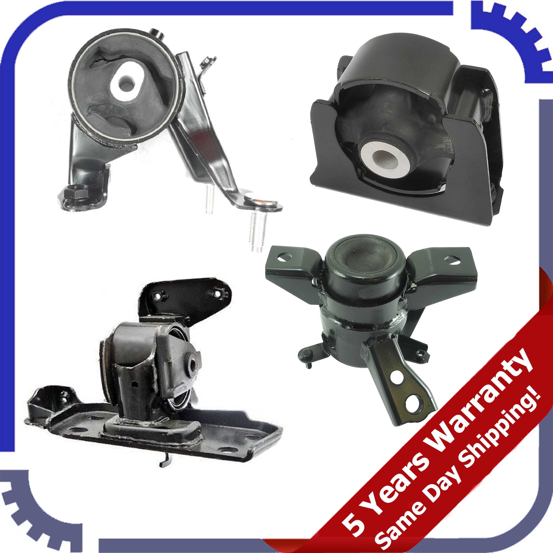 For Toyota RAV4 2.4L 4WD 2006-2008 Set of 4pcs Engine Motor