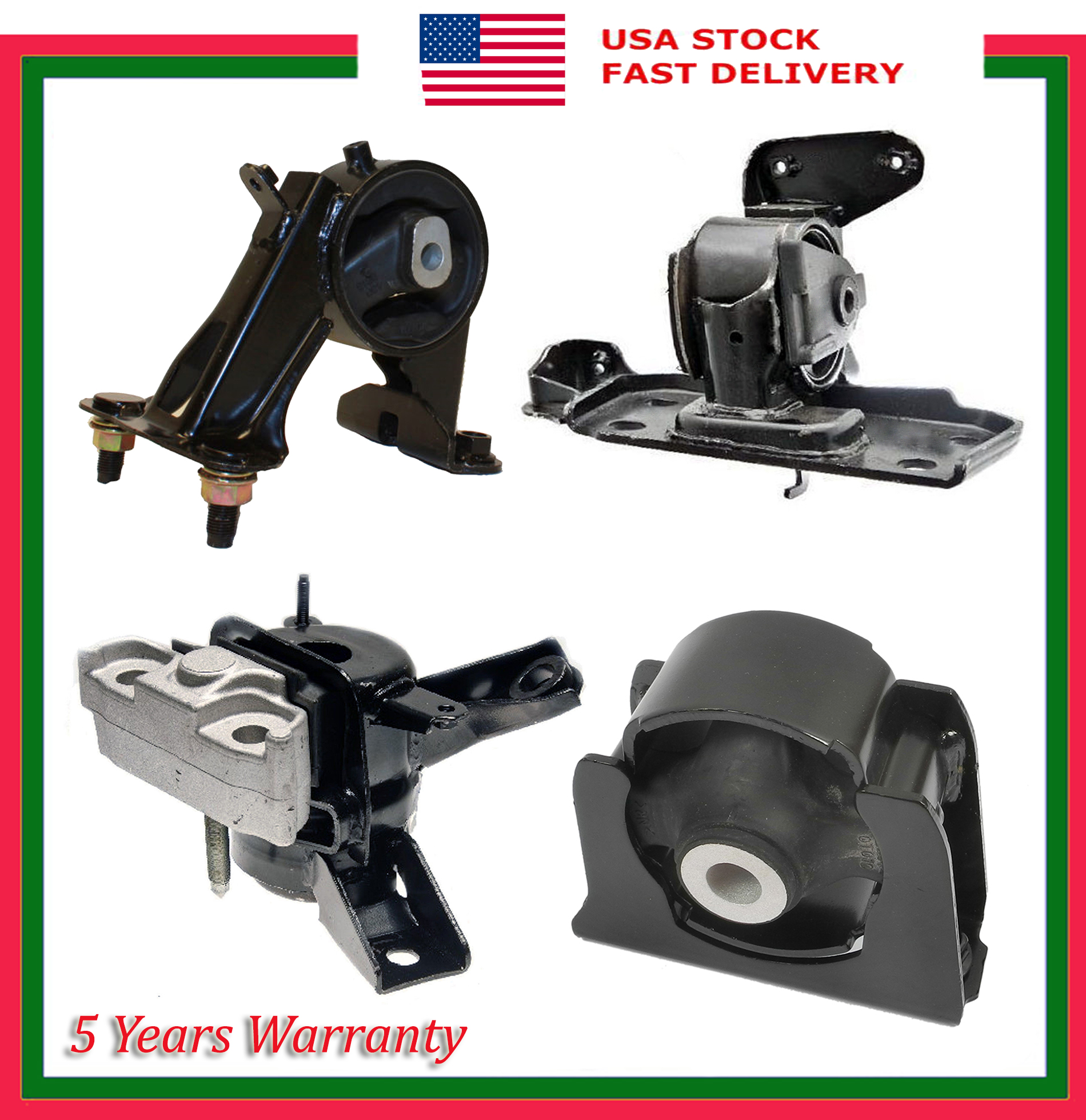 Motor /& Trans Mount Set 06-08 For Toyota RAV4 FWD 62012 62049 62050 62064 M1315