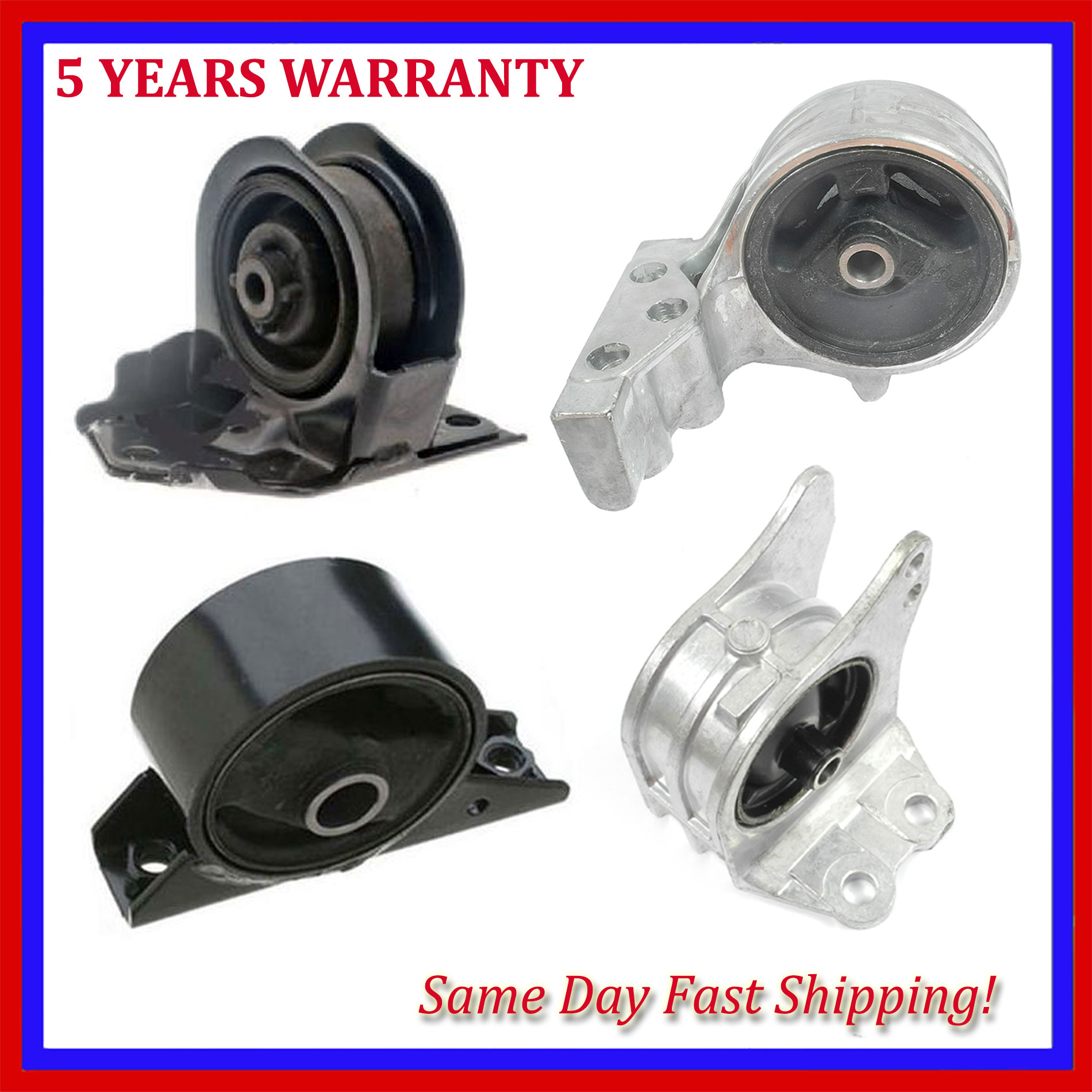 Motor /& Trans Mount 96-99 Mitsubishi Eclipse 2.0 Turbo 2.4L 4PCS For Manual