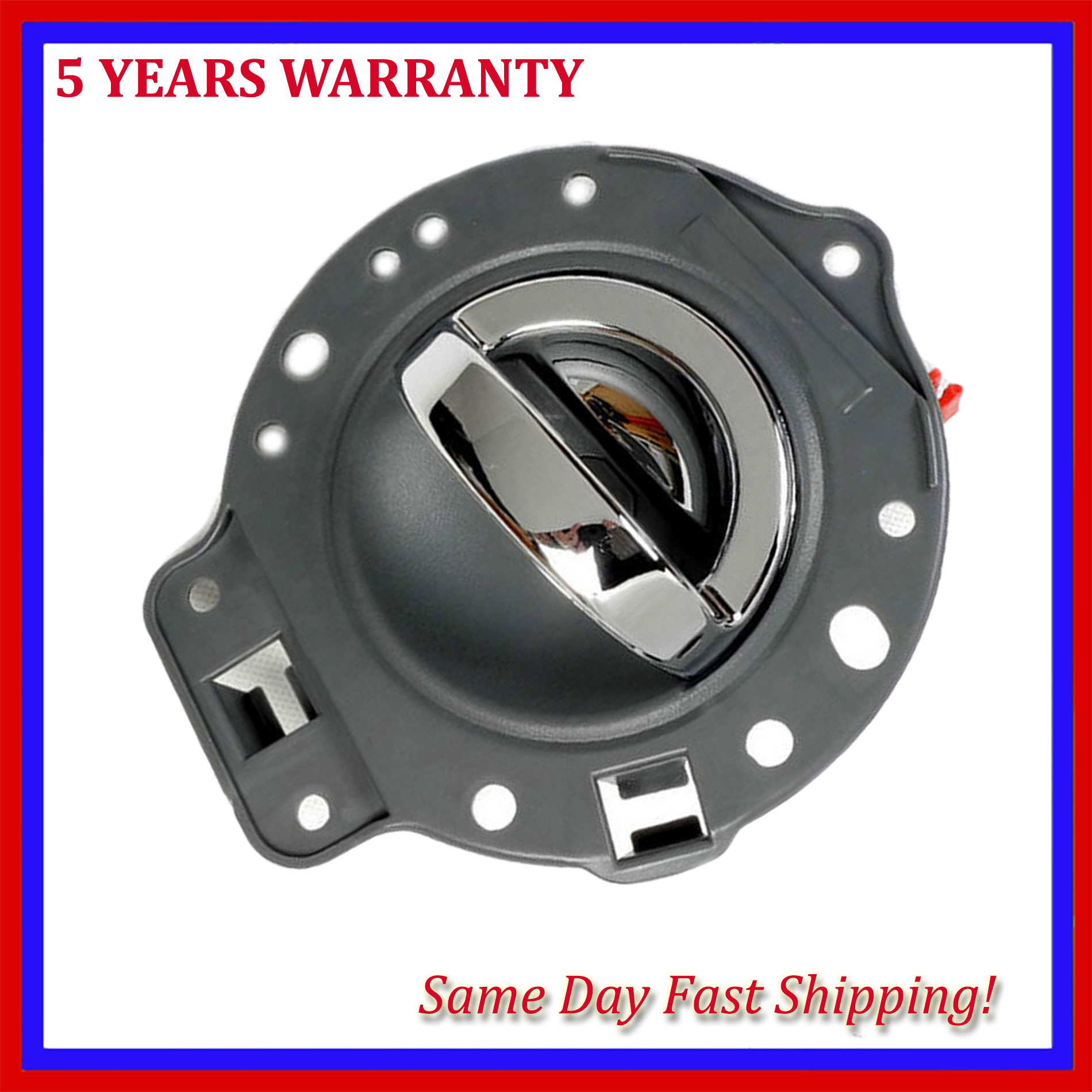 For Jeep Commander 20062010 Gray & Chrome Inside Door Handle Front