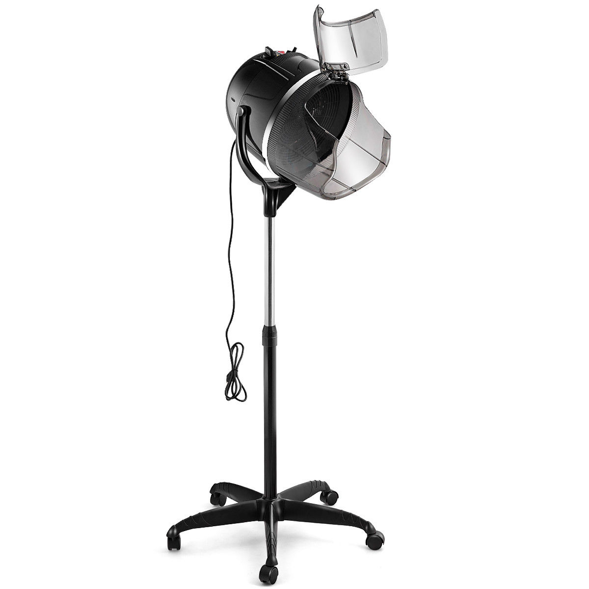 Adjustable Stand Up Floor Hair Dryer Hood Dryer Rolling Base Salon