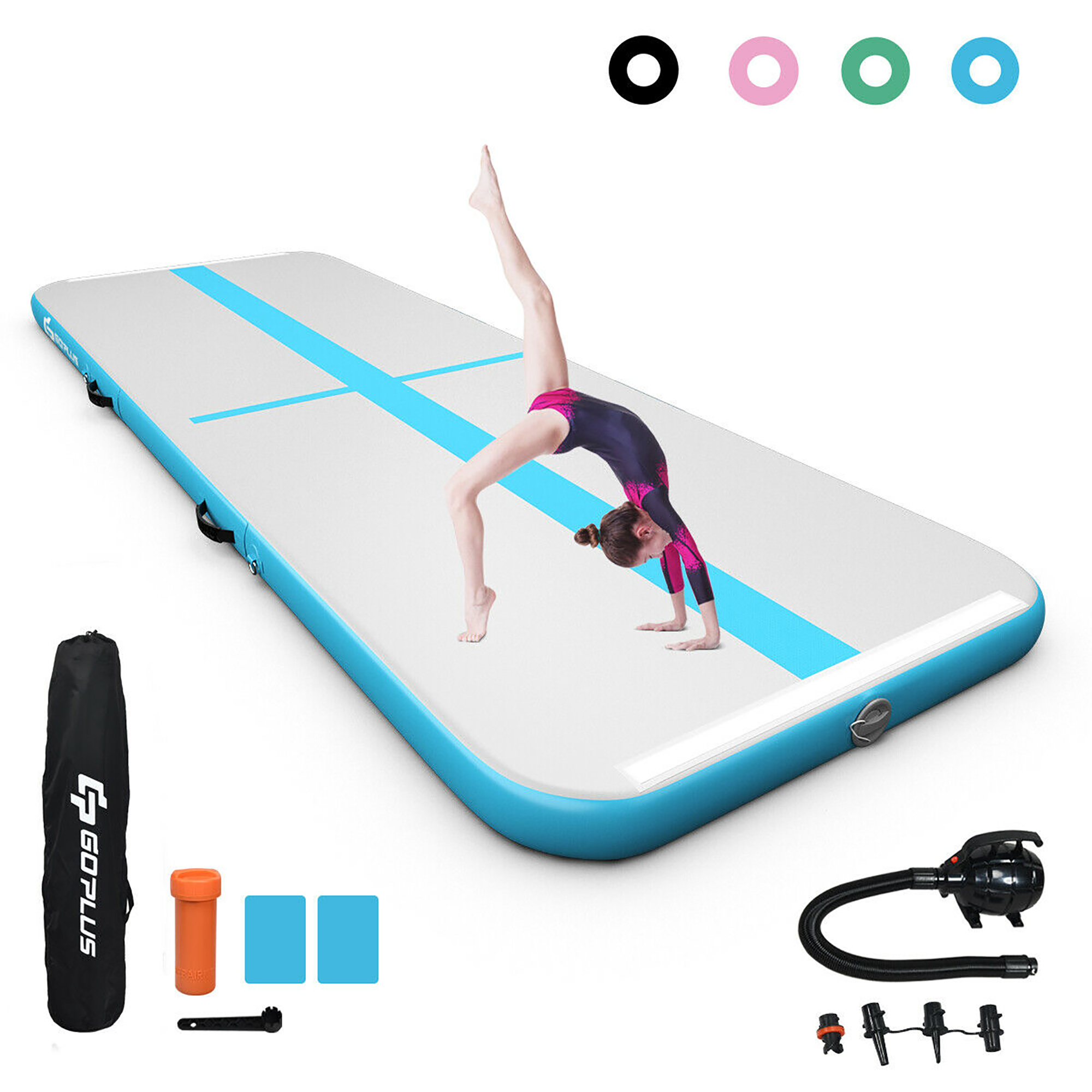 Goplus 10FT Inflatable Gymnastics Tumbling Mat w/ Pump - Picture 22 of 31