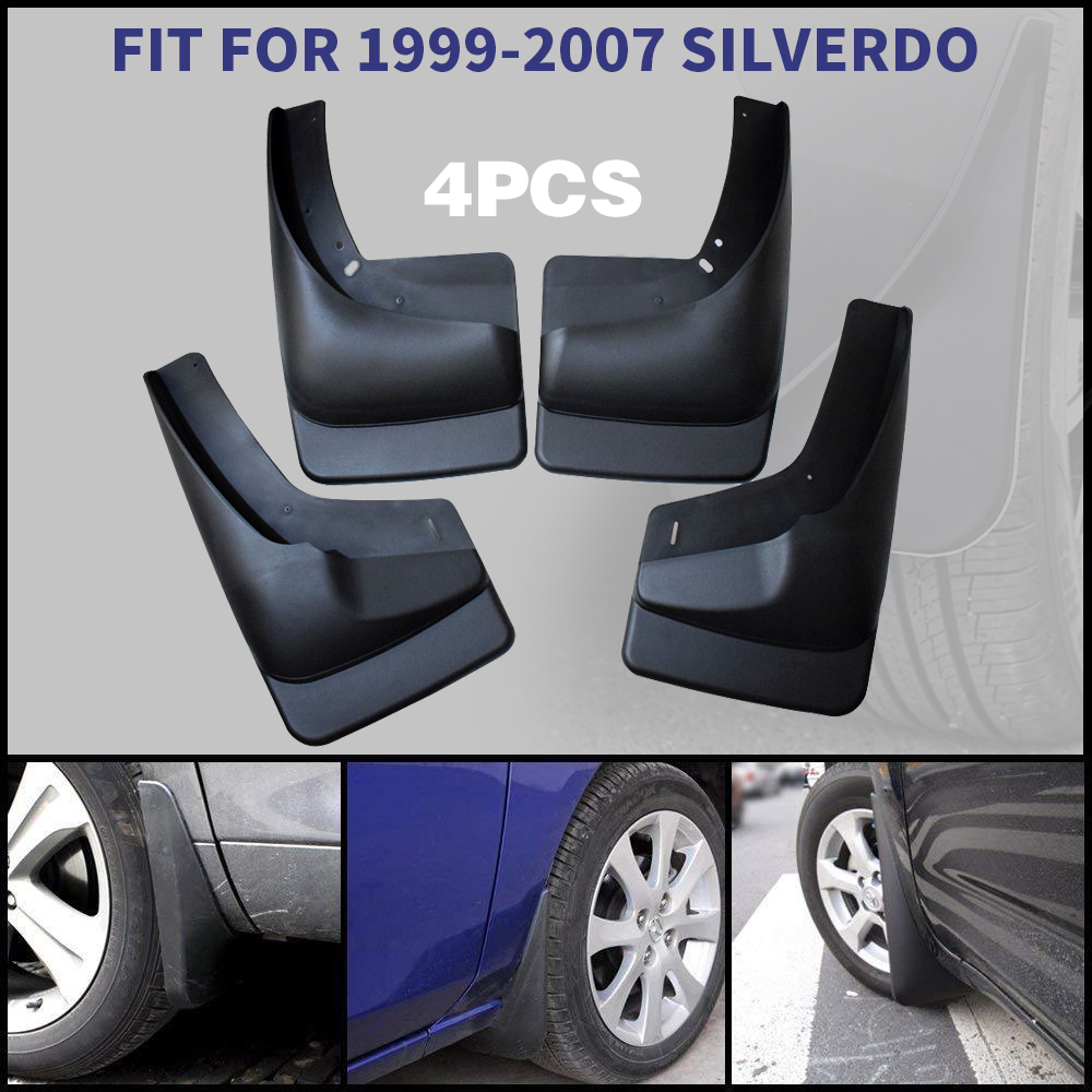 Fit For silverdo 99-07 Car Mud Flaps Best Choice Front,Rear,Left,Right Wheels