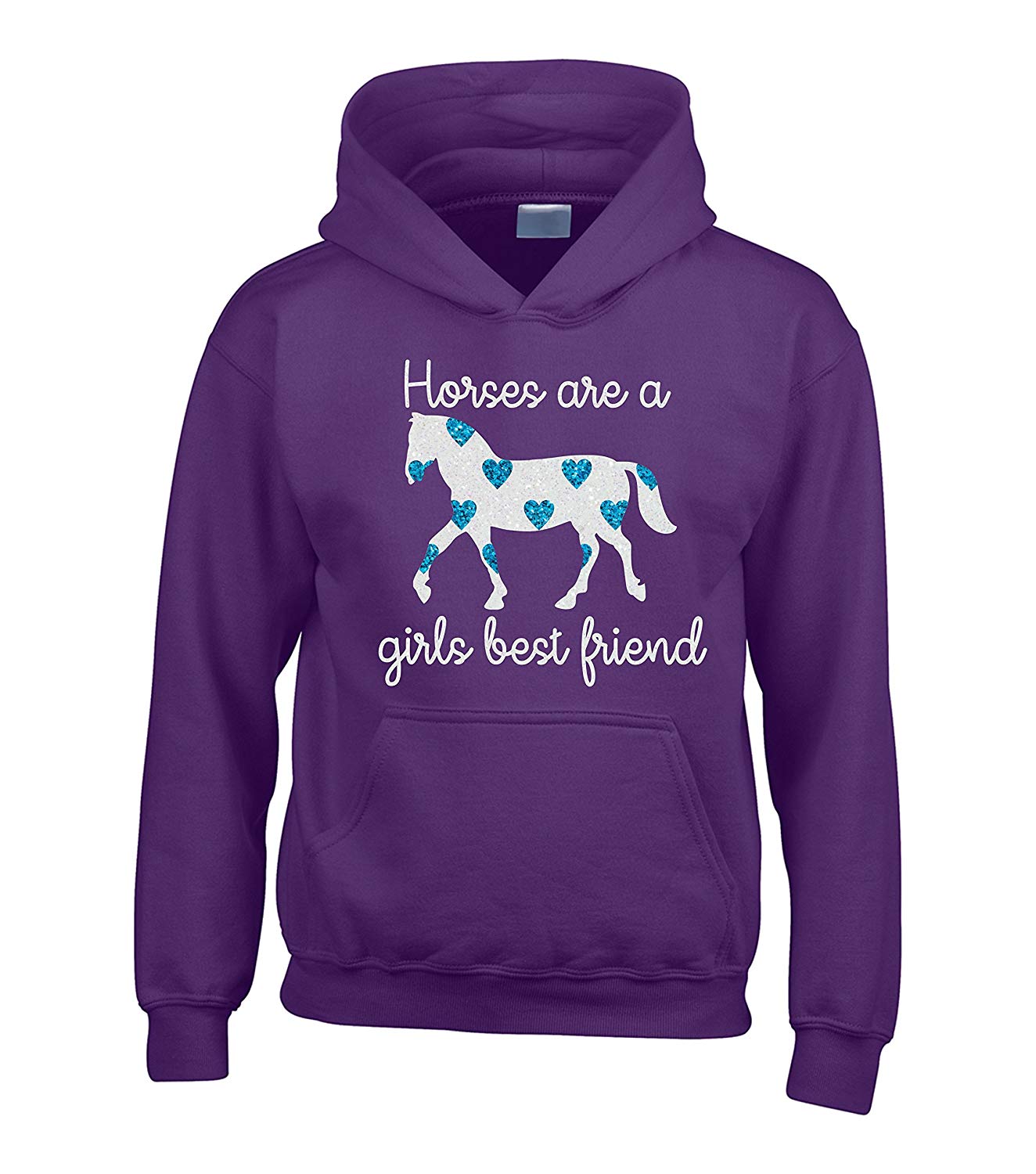 Edward Sinclair CAVALLI sono un Girls Best Friend con cappuccio stampa glitter scintillanti