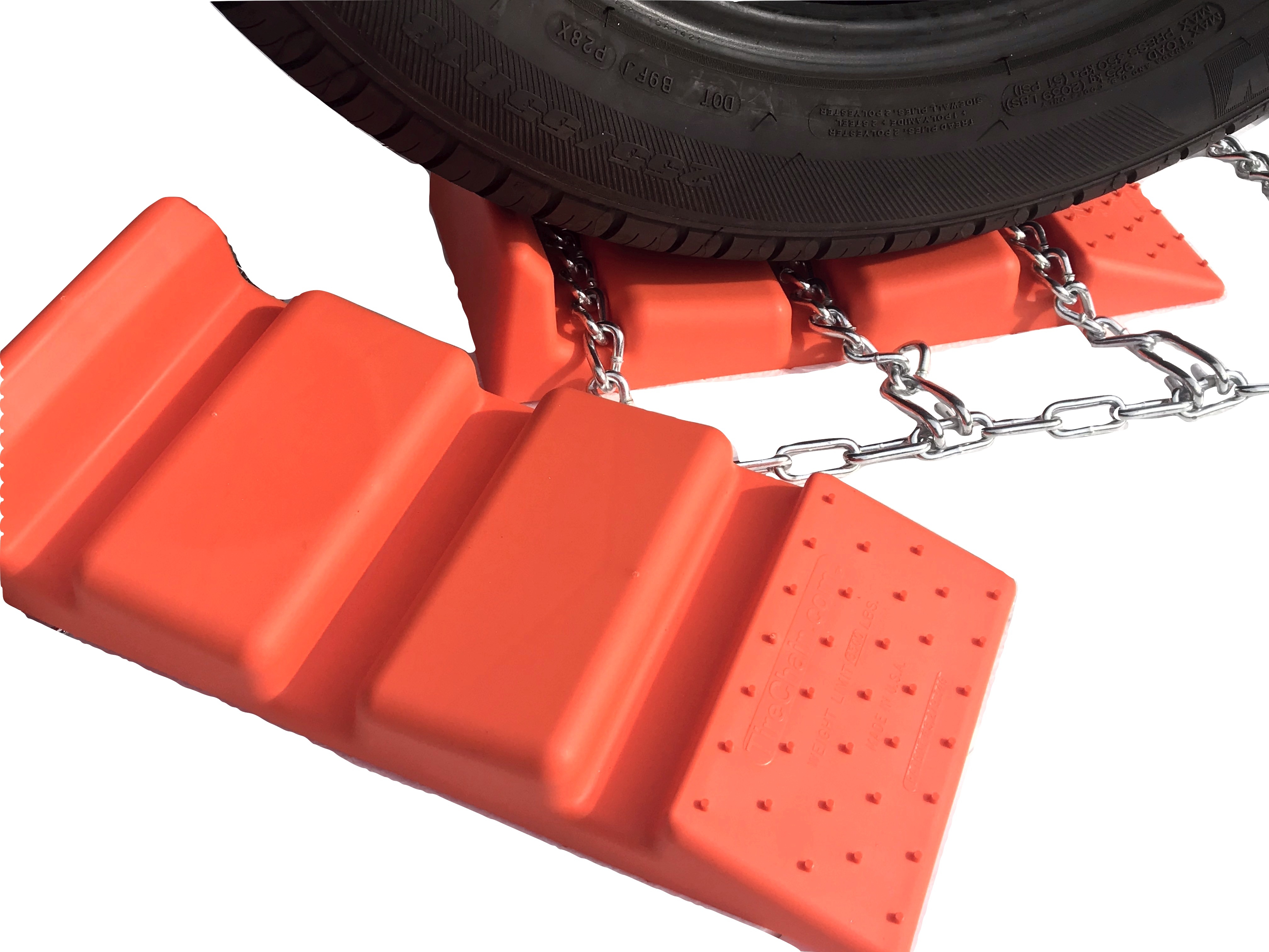 33X12.50-15 7mm Square Boron Alloy Tire Chains, TireChain.com 33X12.50R15