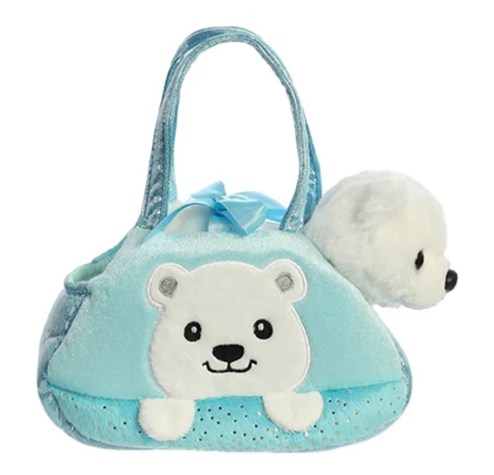 Aurora Pet Carrier 7/" Peek-A-Boo Polar Bear