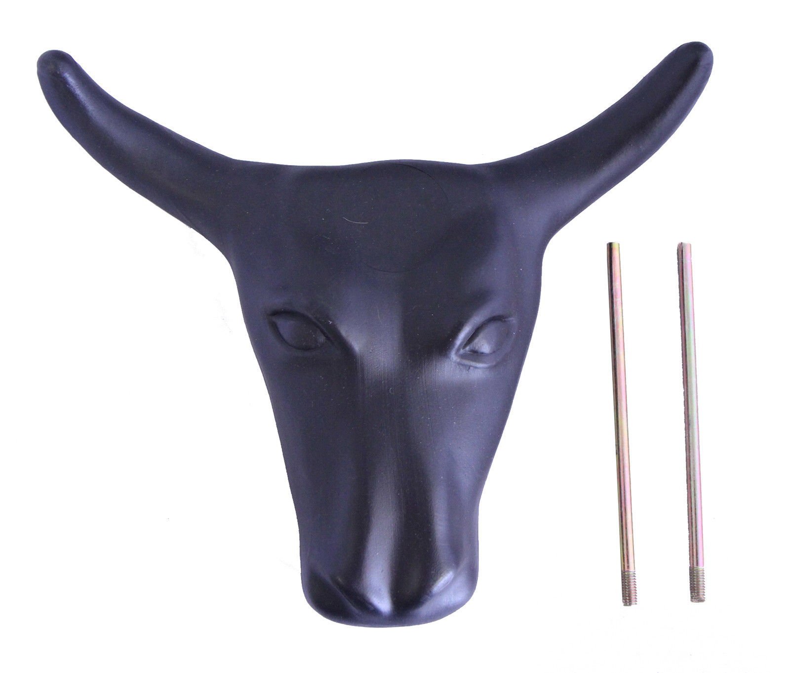Black Jr Junior Steer Head Team Roping Rope dummy plastic rodeo kids New hot!