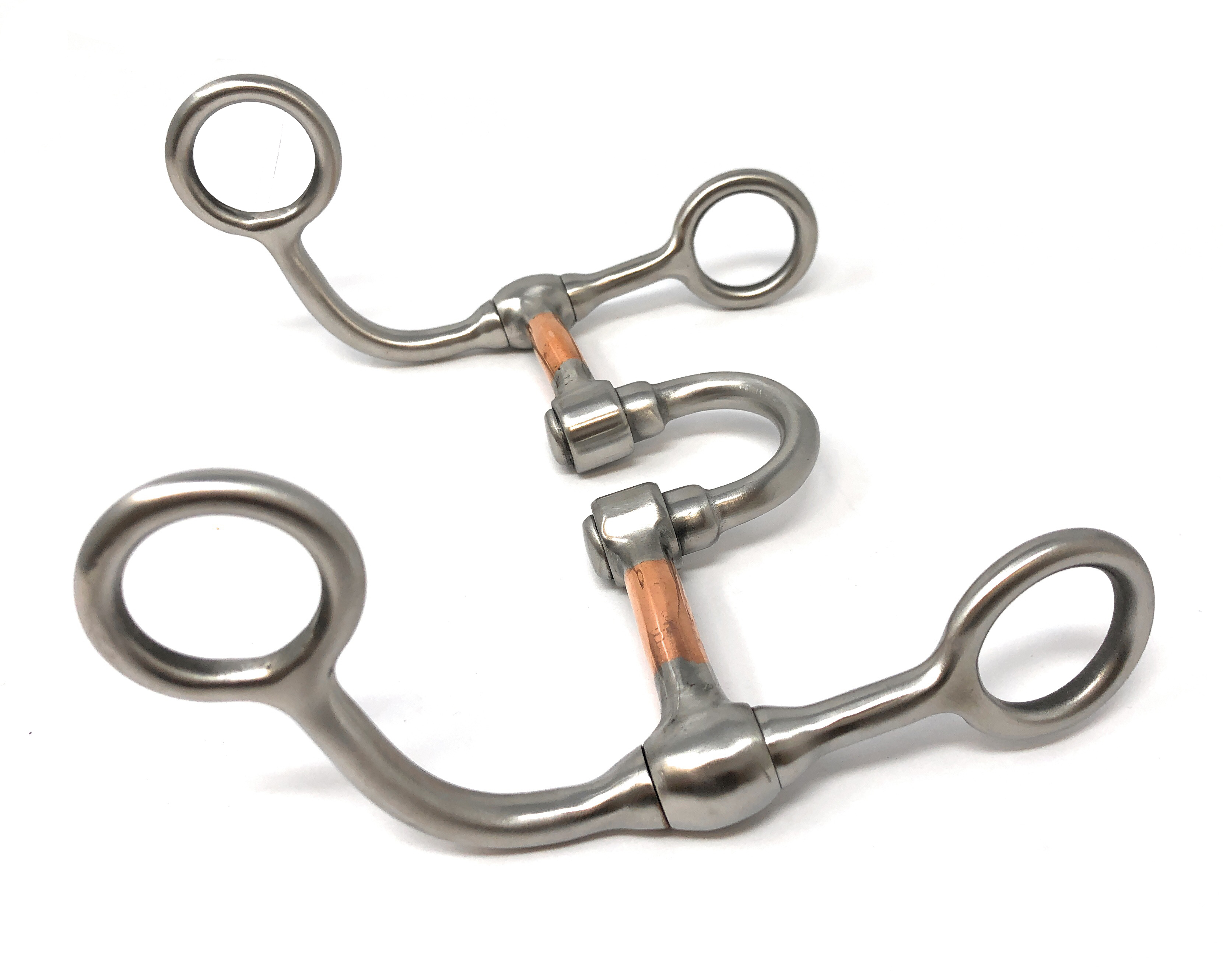 Short Shank Argentine Correction Copper Mouth Horse Bit Brushed