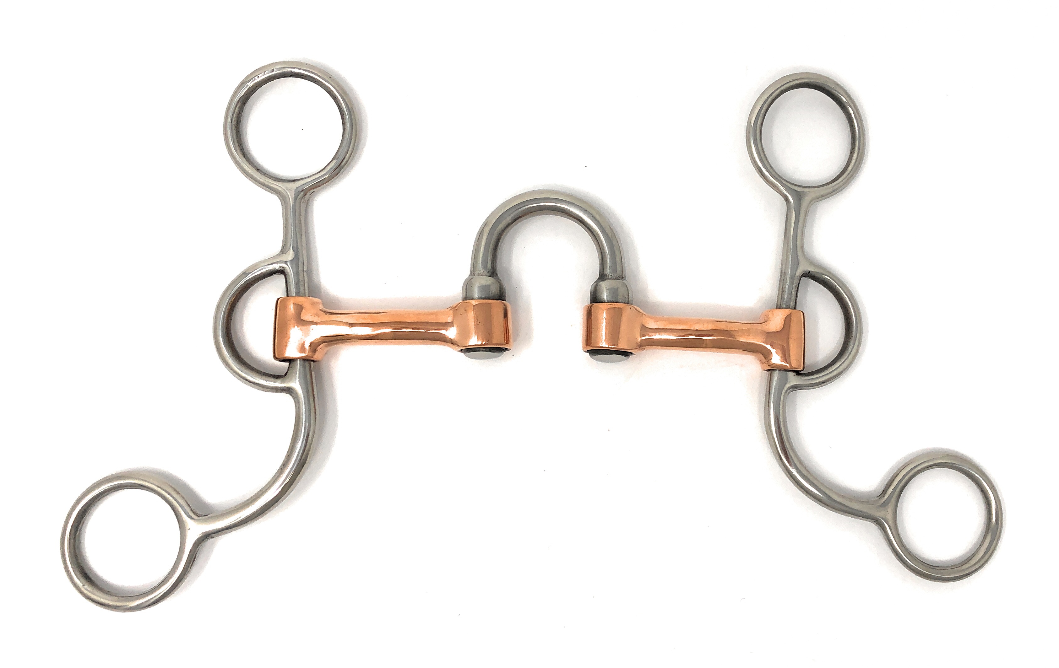 Short Shank Argentine Correction Copper Mouth Horse Bit Stainless Steel