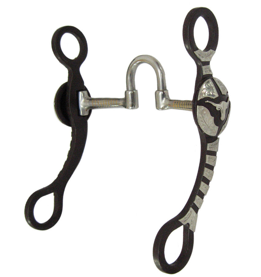 Horse Correction Show Bit 5 1/4" Sweet Iron with Copper Inlay Steer