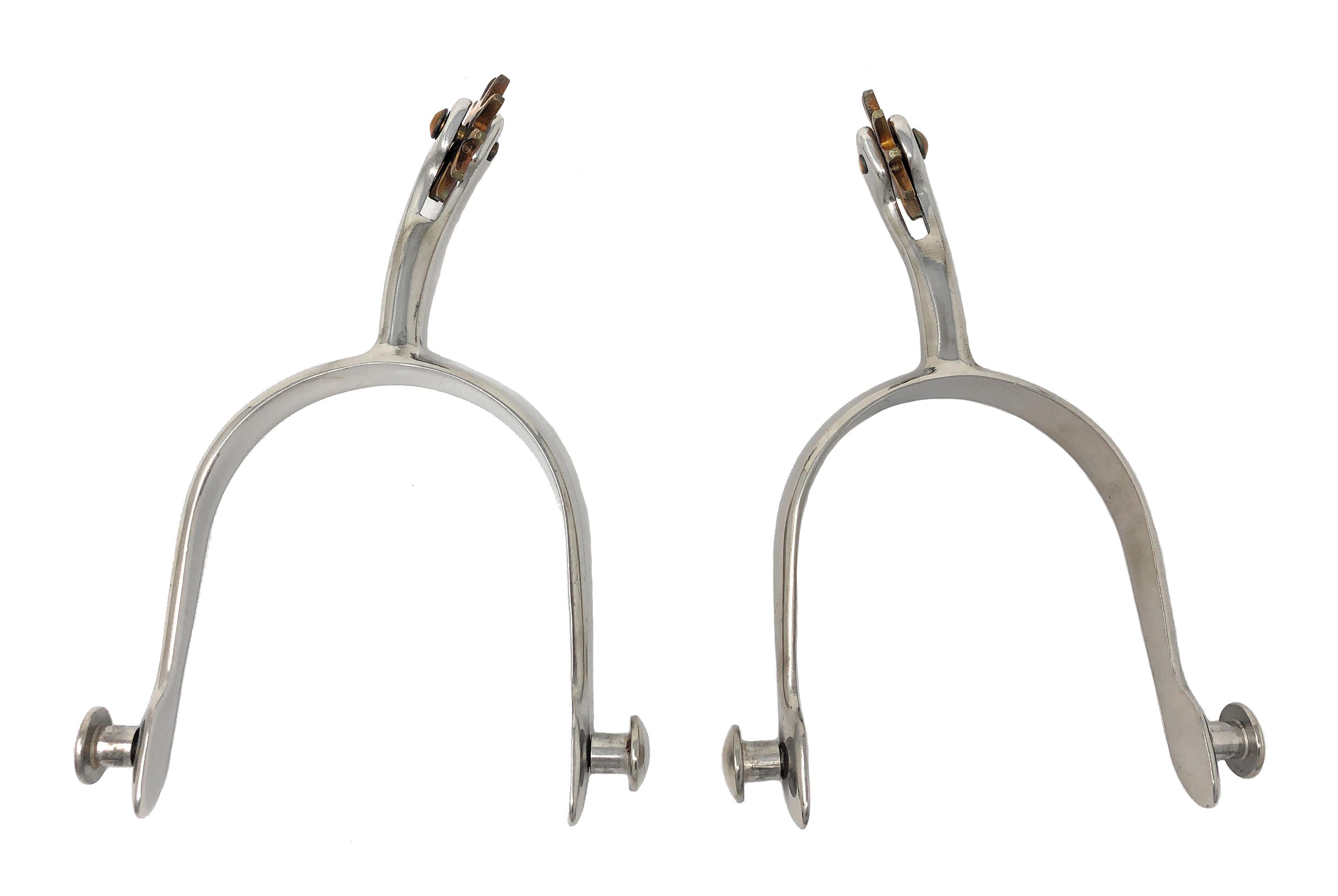 Stainless Steel Ladies Walking Horse Spurs Brass Rowel eBay