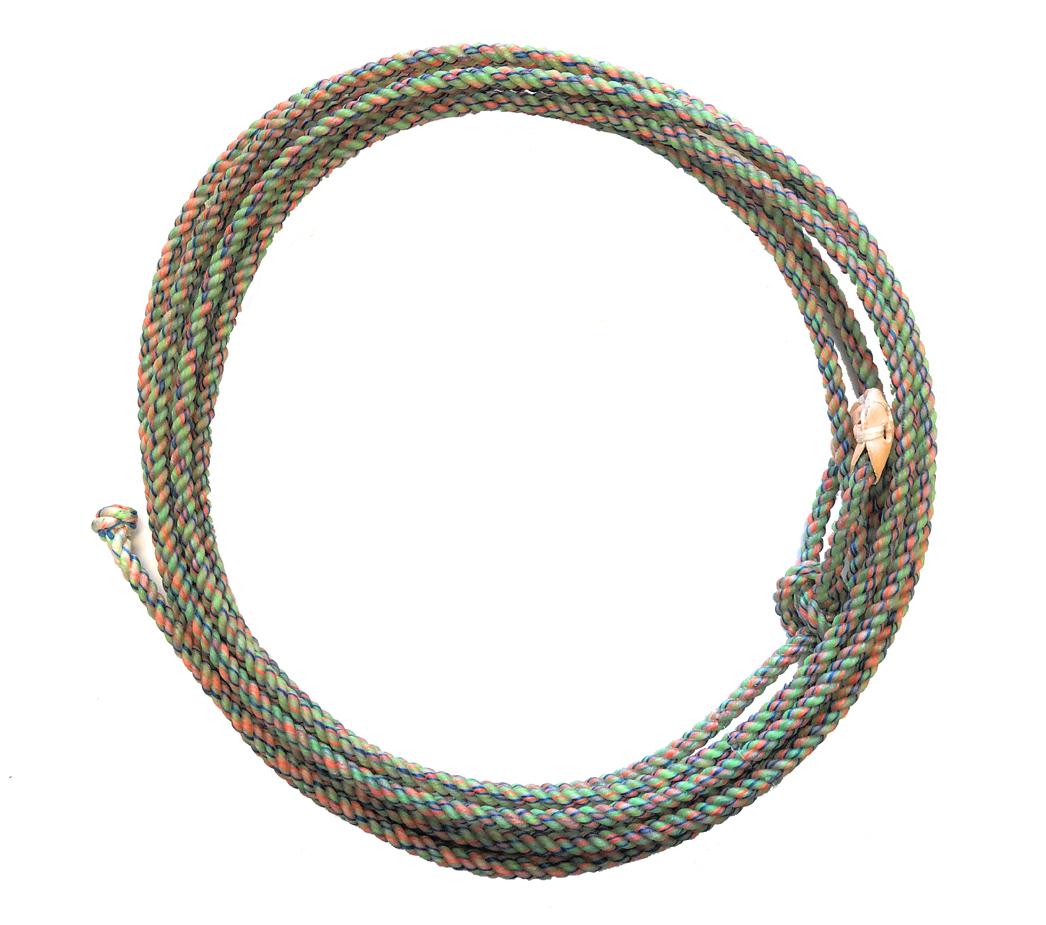 Ranch Rope Western 30 Feet /' Ft Waxed Nylon Meduim Lay Leather Burner New Lariat