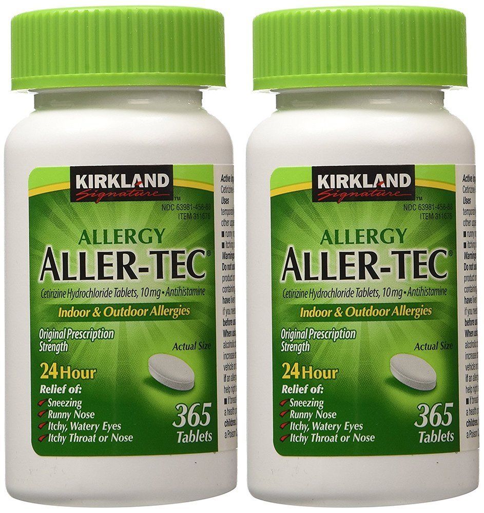 Kirkland Allergy AllerTec 10mg 365 Tablets Pack 2 eBay
