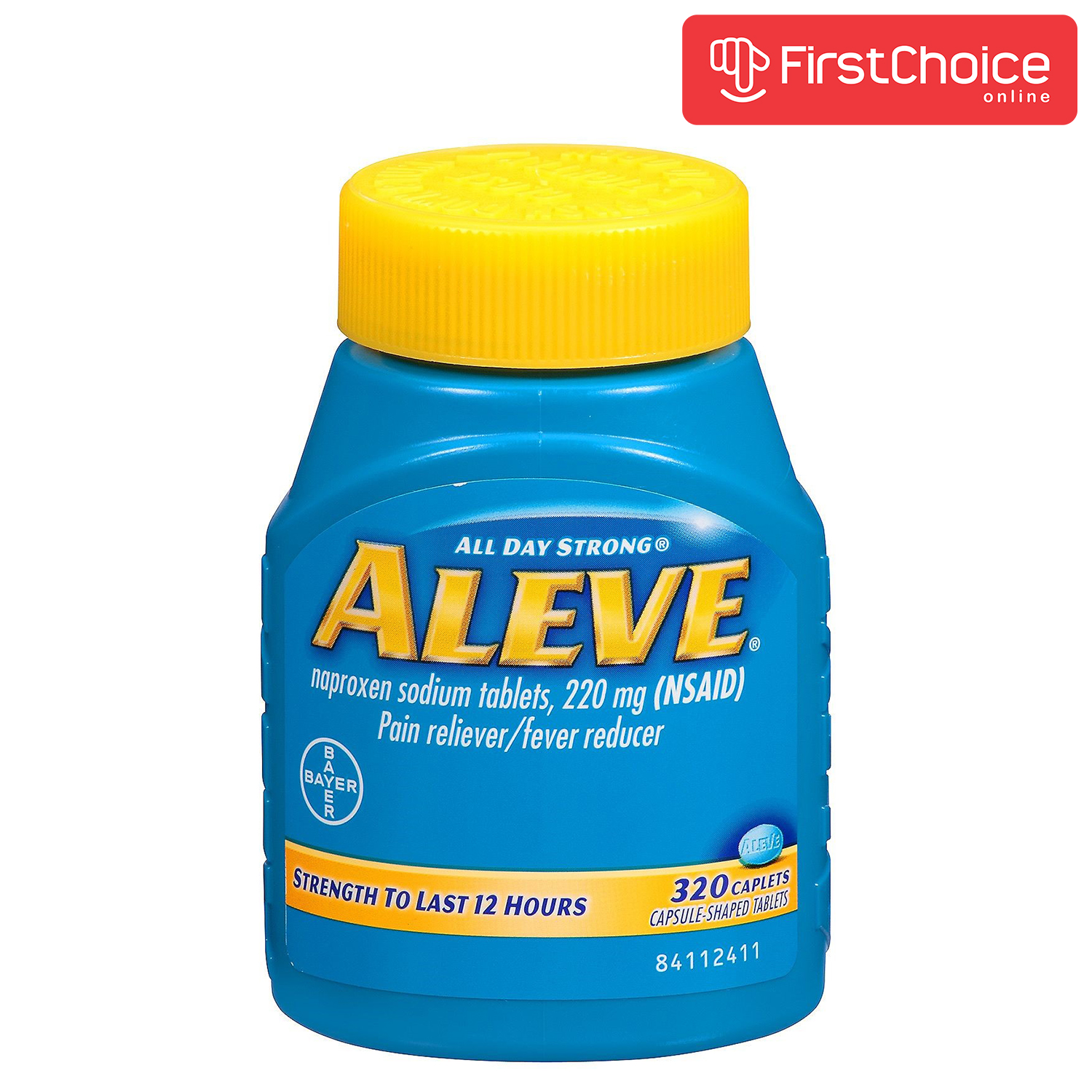 Bayer Aleve 320 Caplets Naproxen Sodium 220 Mg Nsaid Pain Reliever