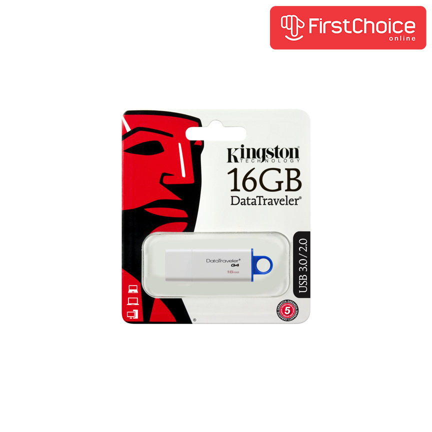 Kingston 16gb USB3.0 накопитель dti gen.4 белый cинее кольцо dtig4/16gb (740617220452)