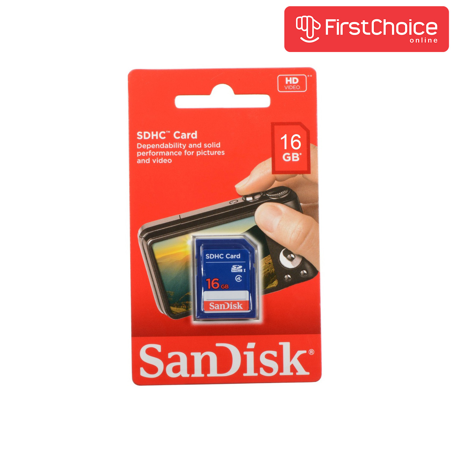 Camera Memory Card 16GB SanDisk SD Class 4 Flash SDHC Canon R5 Nikon