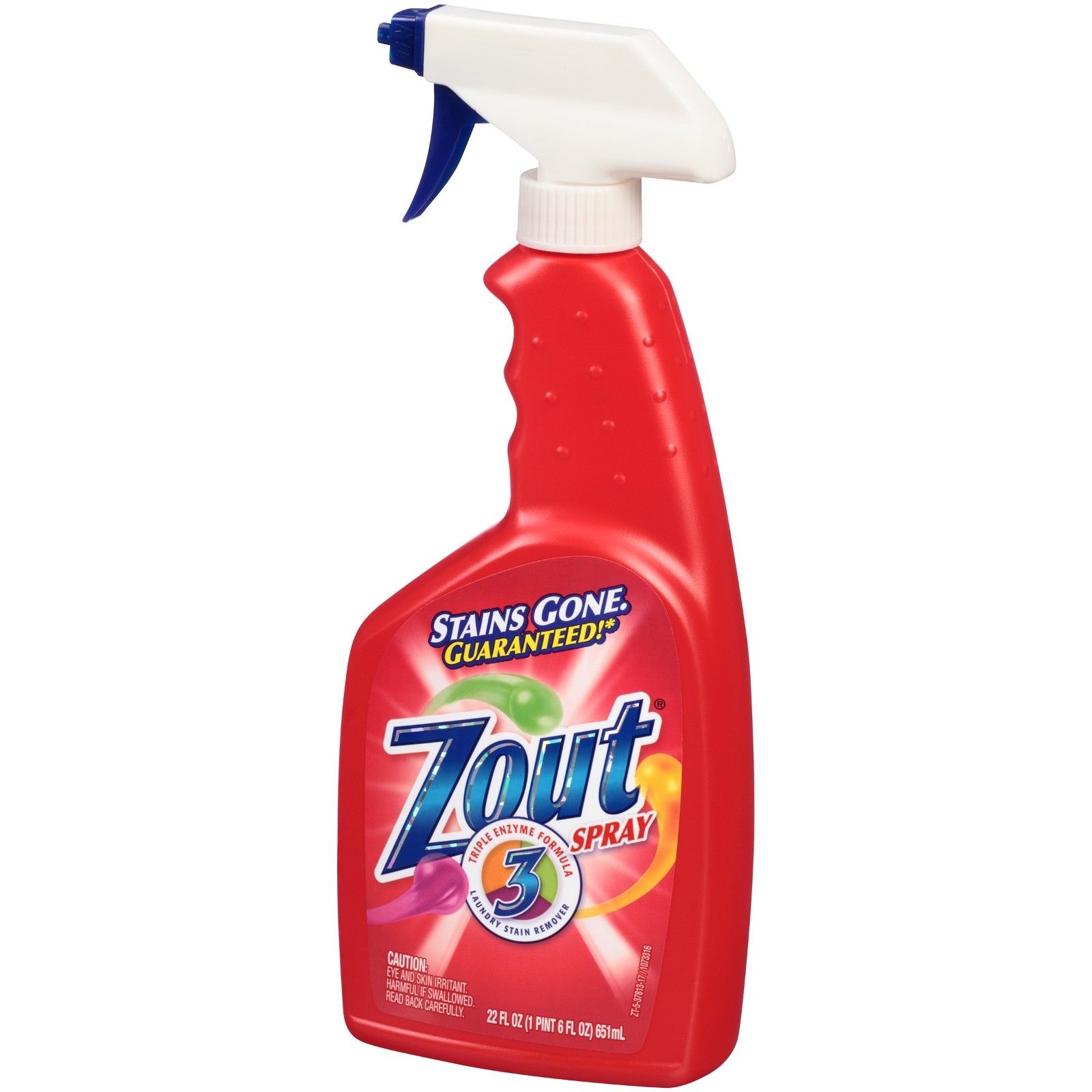 Zout Triple Enzyme Formula Laundry Stain Remover Spray 22 oz