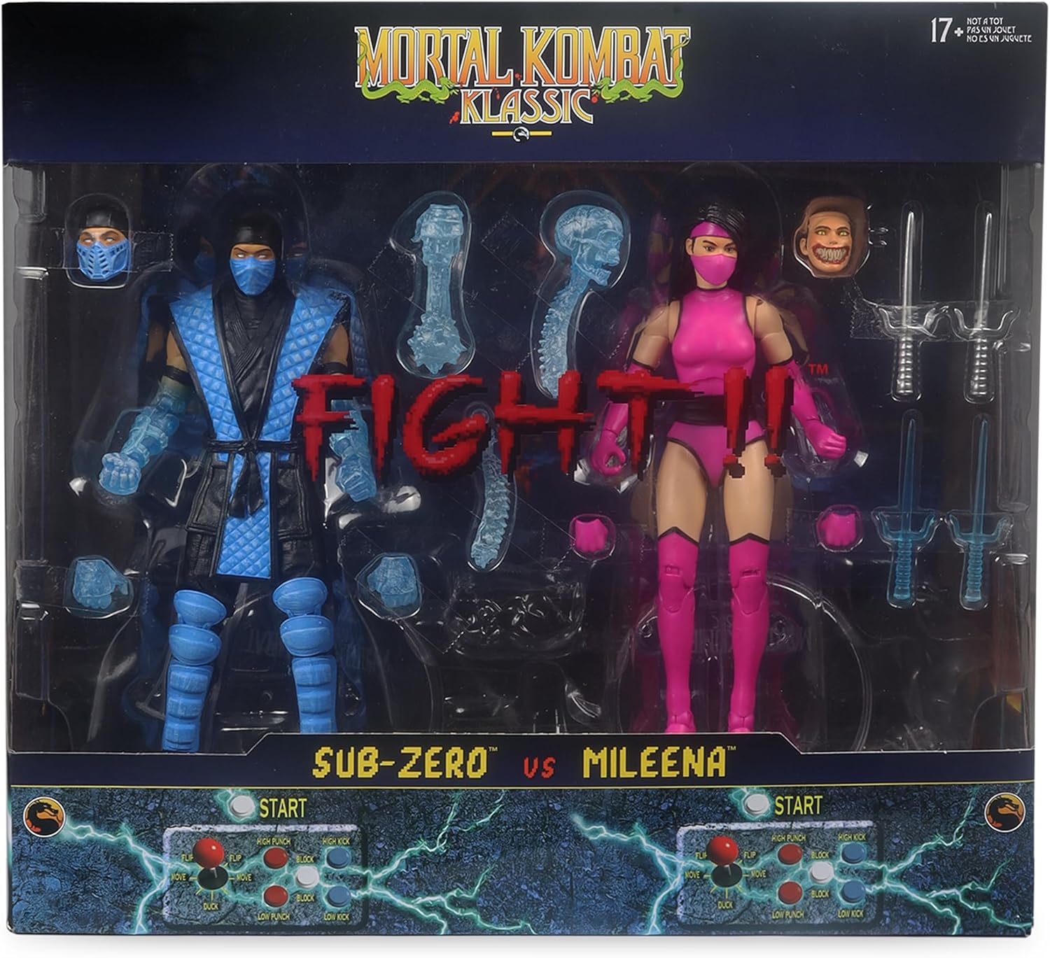 Mortal Kombat Klassic 7 Inch Action Figure 2-Pack - Sub-Zero vs