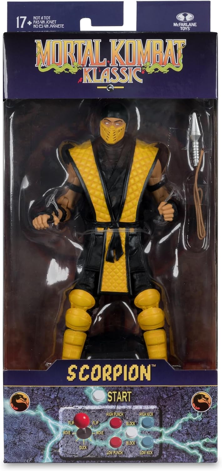 Mortal Kombat Klassic 7 Inch Action Figure Wave 1 - Scorpion | eBay