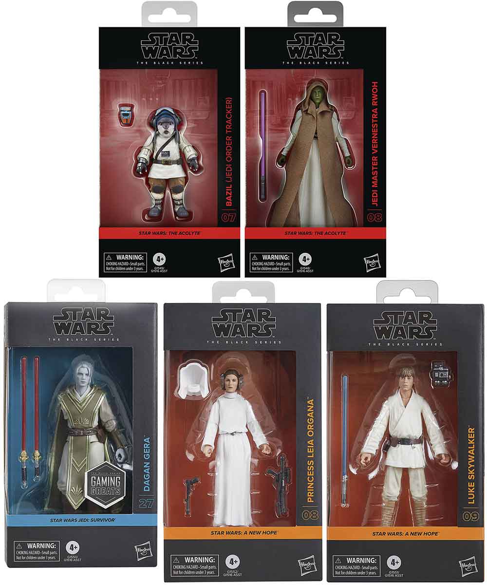 Star Wars The Black Series Carbonized Collection First Order Jet Trooper To Star Wars The Black Series 6\" Figure (2025 Wave 1A) - Set of 5 IN STOCK