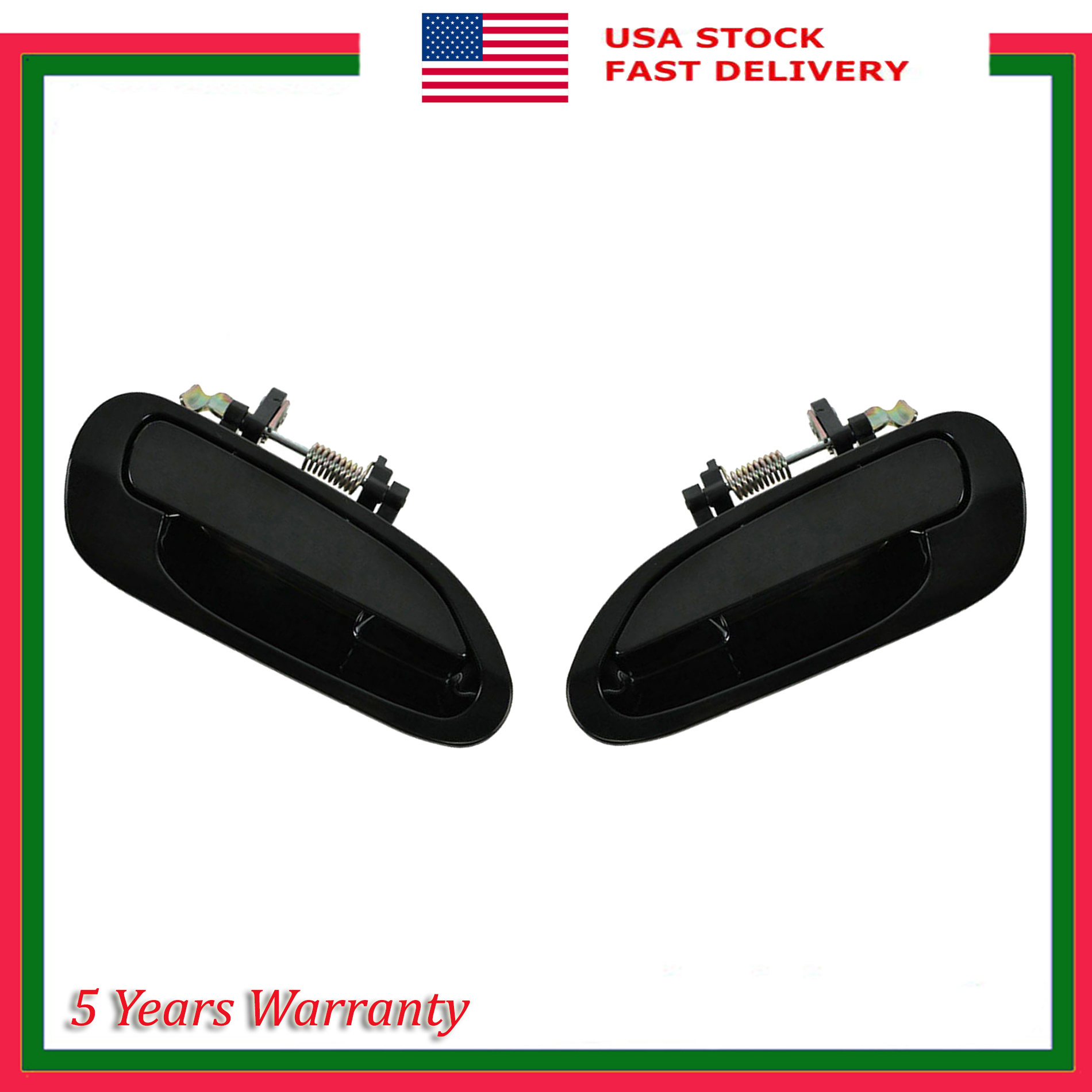 Rear Pair Set Outside Door Handle For Honda Accord Smooth
