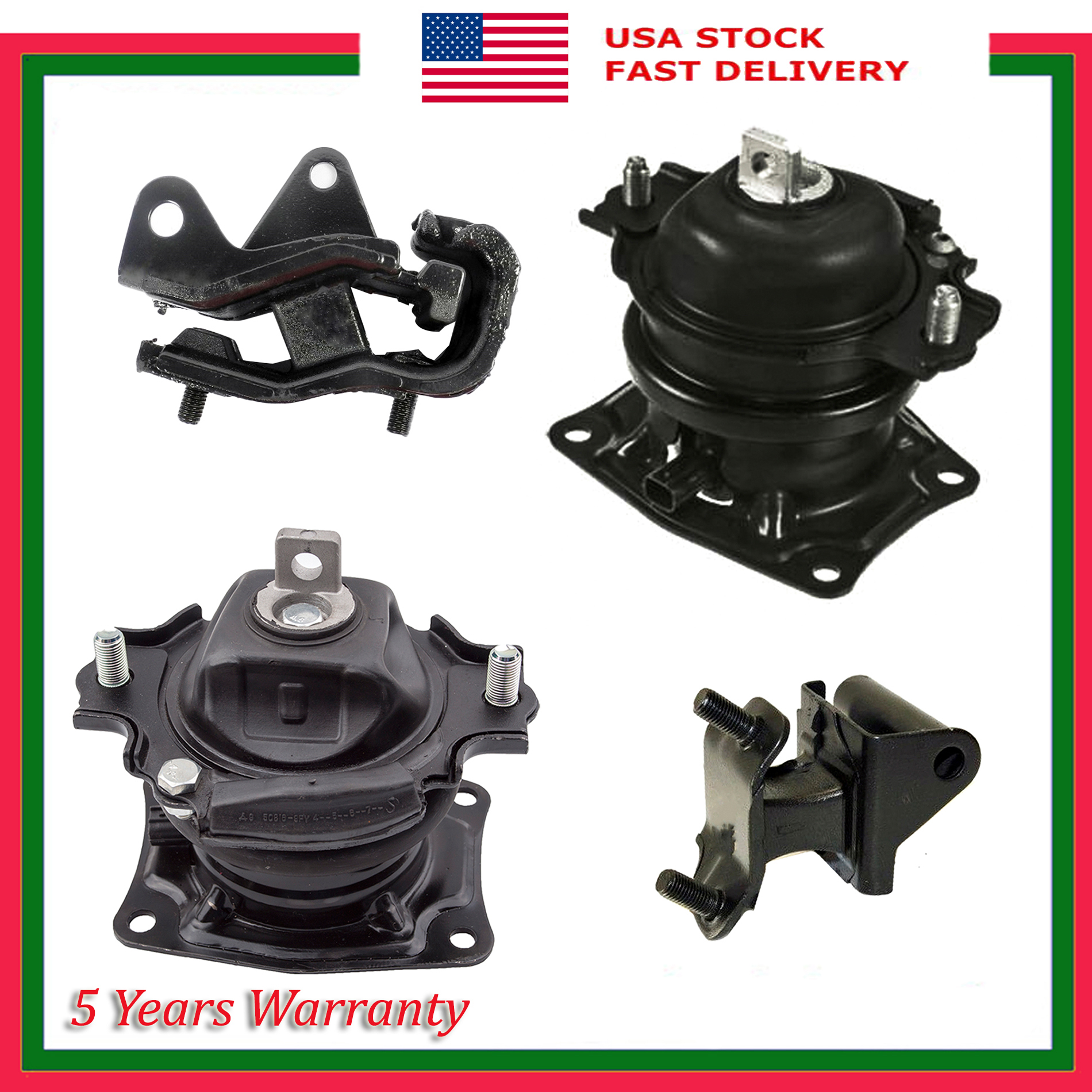 For 2005-2007 Honda Odyssey 3.5L 4583EL 65026EL 2PCS Engine Motor Mount i-VTEC For 2005-2007 Honda Odyssey 3.5L 4583EL 65026EL 2PCS Engine Motor Mount i-VTEC