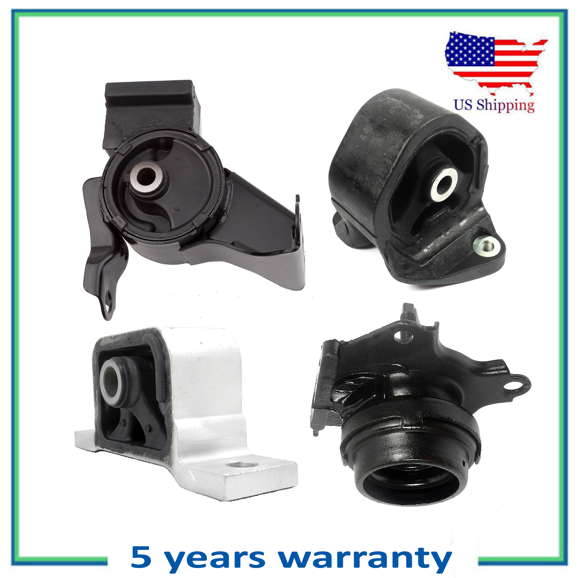 Set 4PCS Engine Motor & Transmission Mount Auto For 20032011 Honda