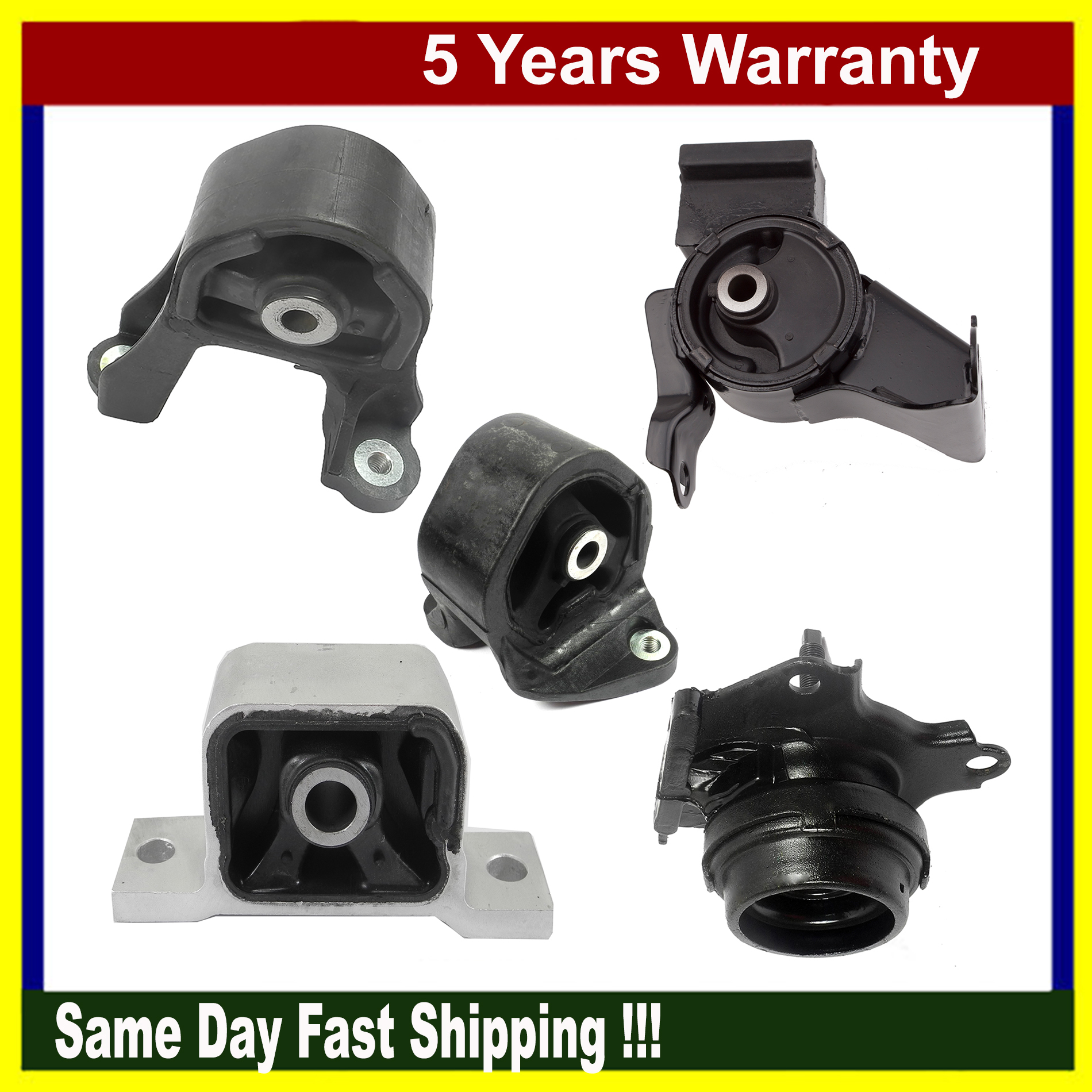 Motor Mounts For Honda Fit MaxBene Fits: 2003-2011 Honda Element 2.4L Engine Motor Mount 4PCS For Auto Transmission 9066 9139 9168 9205 Engine Computers For Honda Element