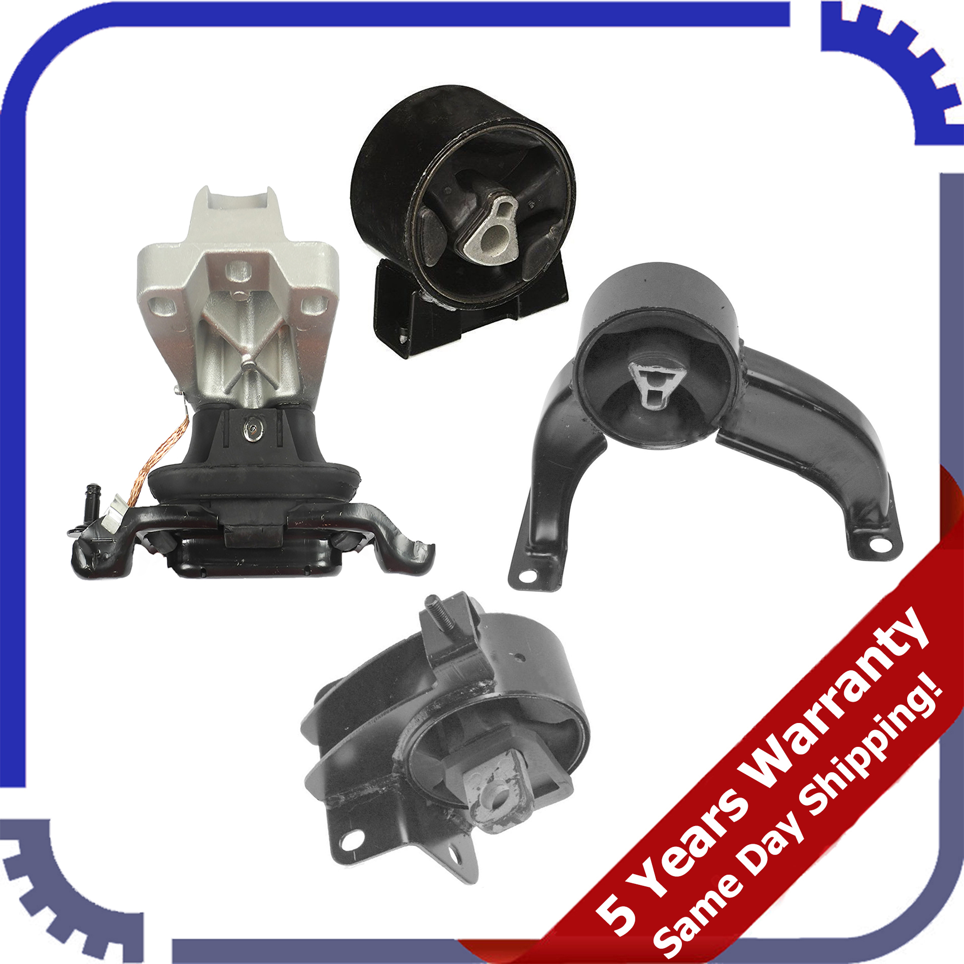 For Chrysler Dodge Grand Caravan 4.0L 0810 Set 4PCS Engine Motor