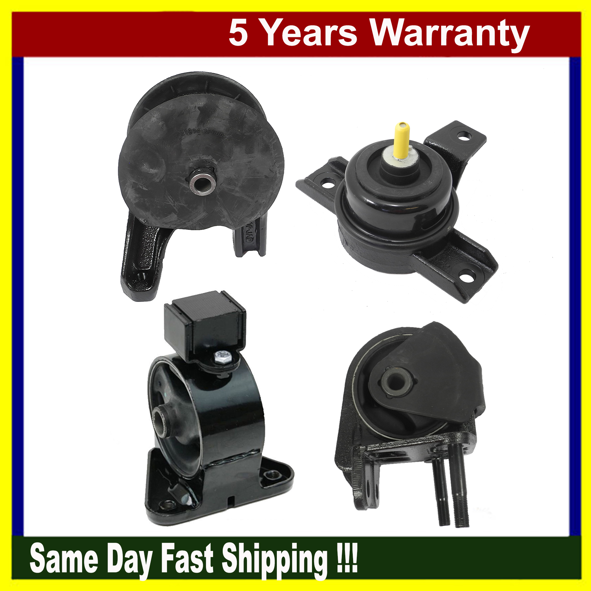 Engine Motor & Trans Mount For Hyundai Santa Fe Kia Sorento 2.4L 3.5L