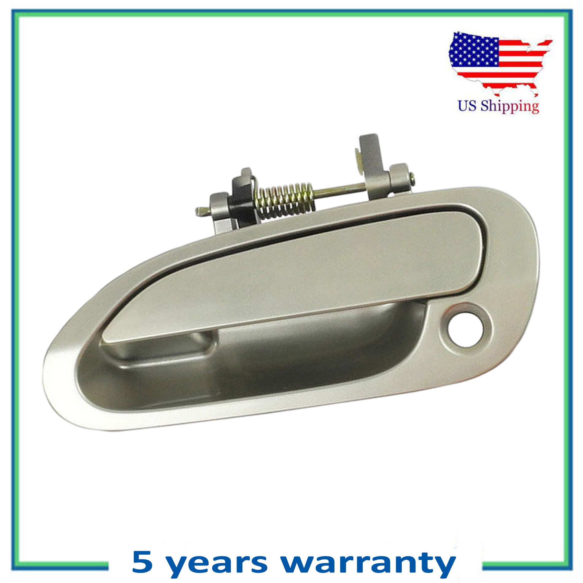 Outside Door Handle Front Pair For 98 Honda Accord YR508M Heather Mist Metallic