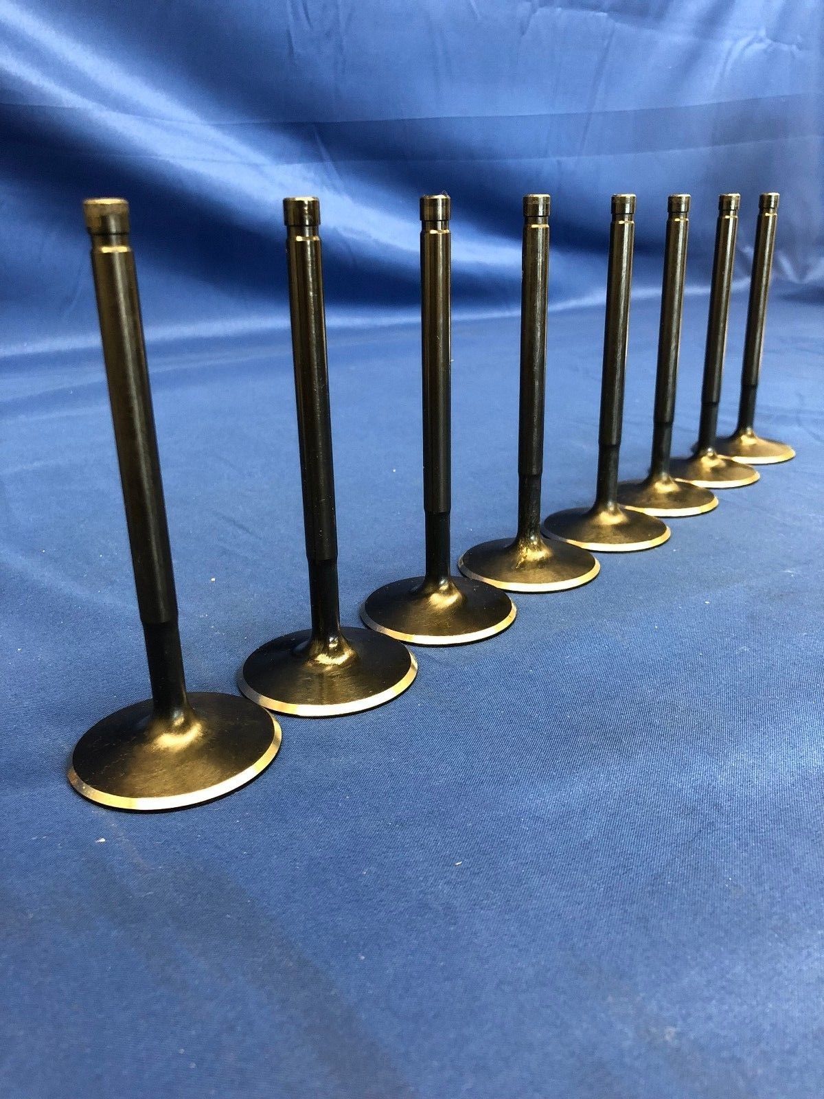 SBC 1.6" Dia 4.910" Nitro Black Performance Exh Valves Small Block