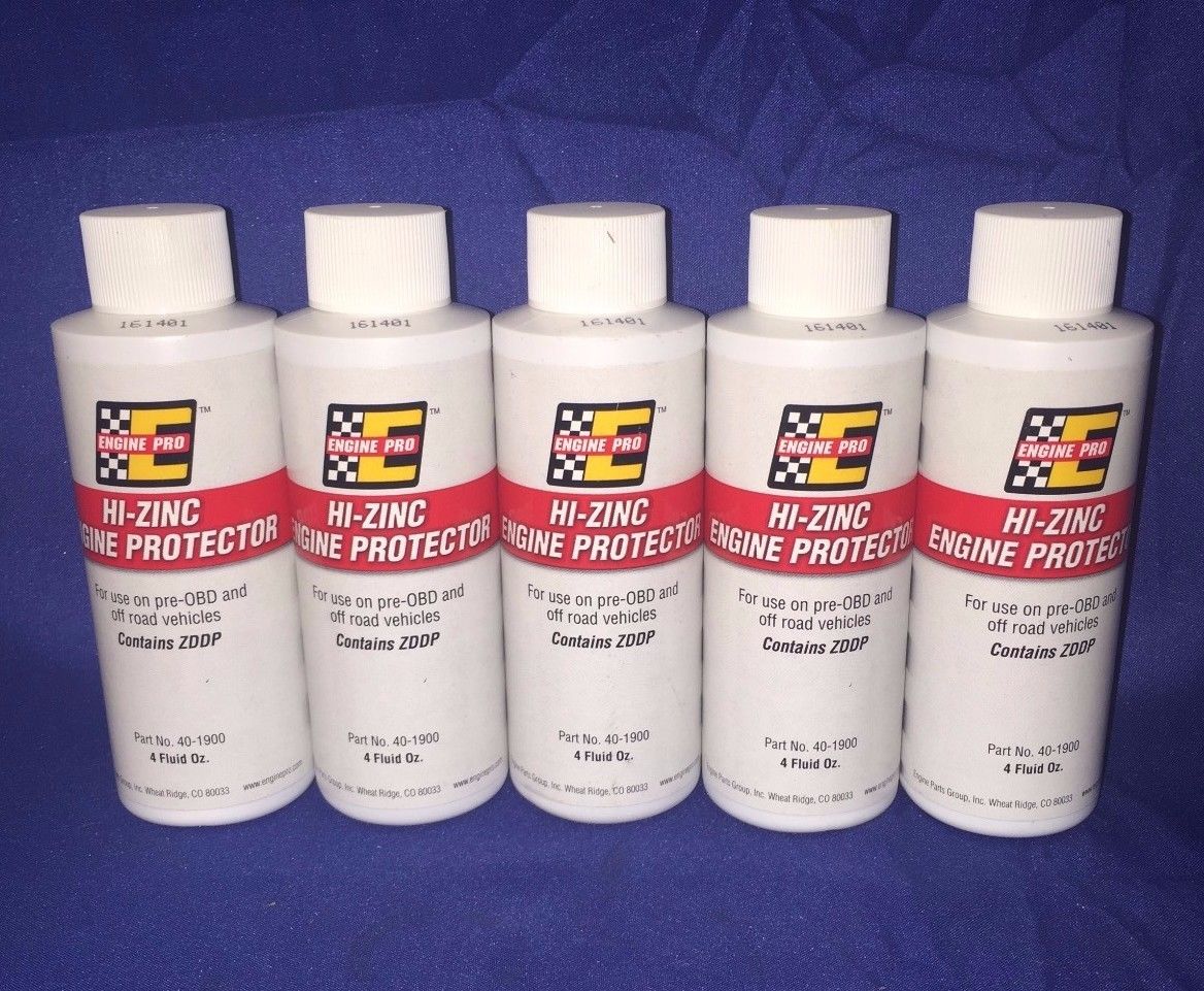 (5) HiZinc Engine Protector ZDDP Oil Additive Protect Your Engine