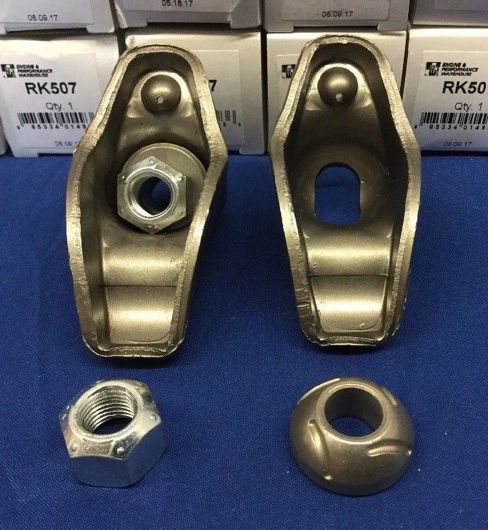 Long Slot Rocker Arm SBC Chevy 283, 327, 350, 383, 400 Grooved Ball 1.5