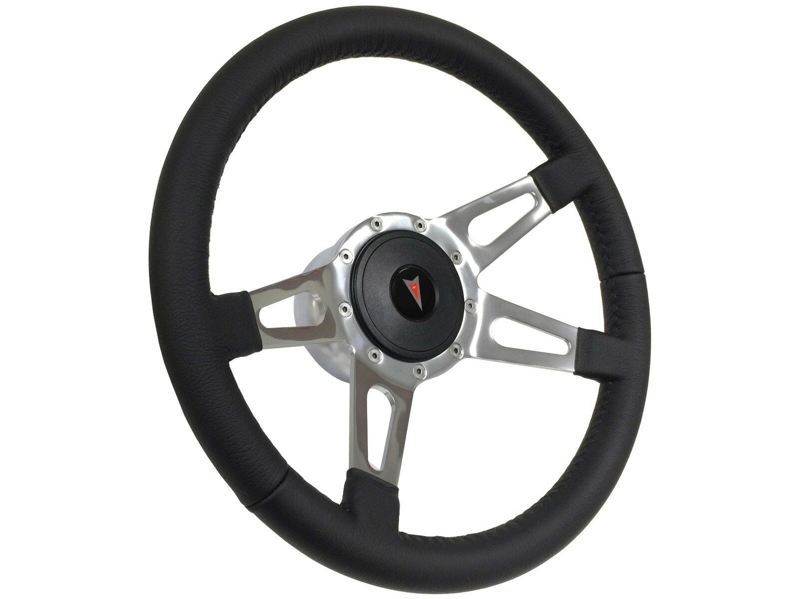 1969-1993 Pontiac GTO Firebird LeMans Black Leather 4 Spoke