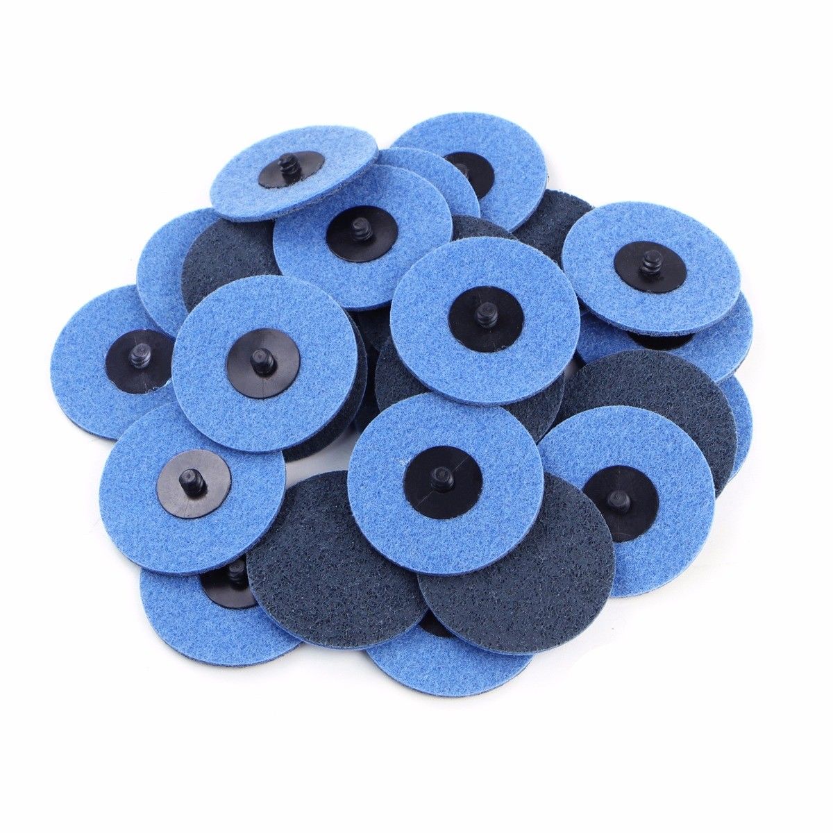 3/" Roloc Surface Conditioning Discs Fine Blue Quick Change Prep Pads 25 Pack