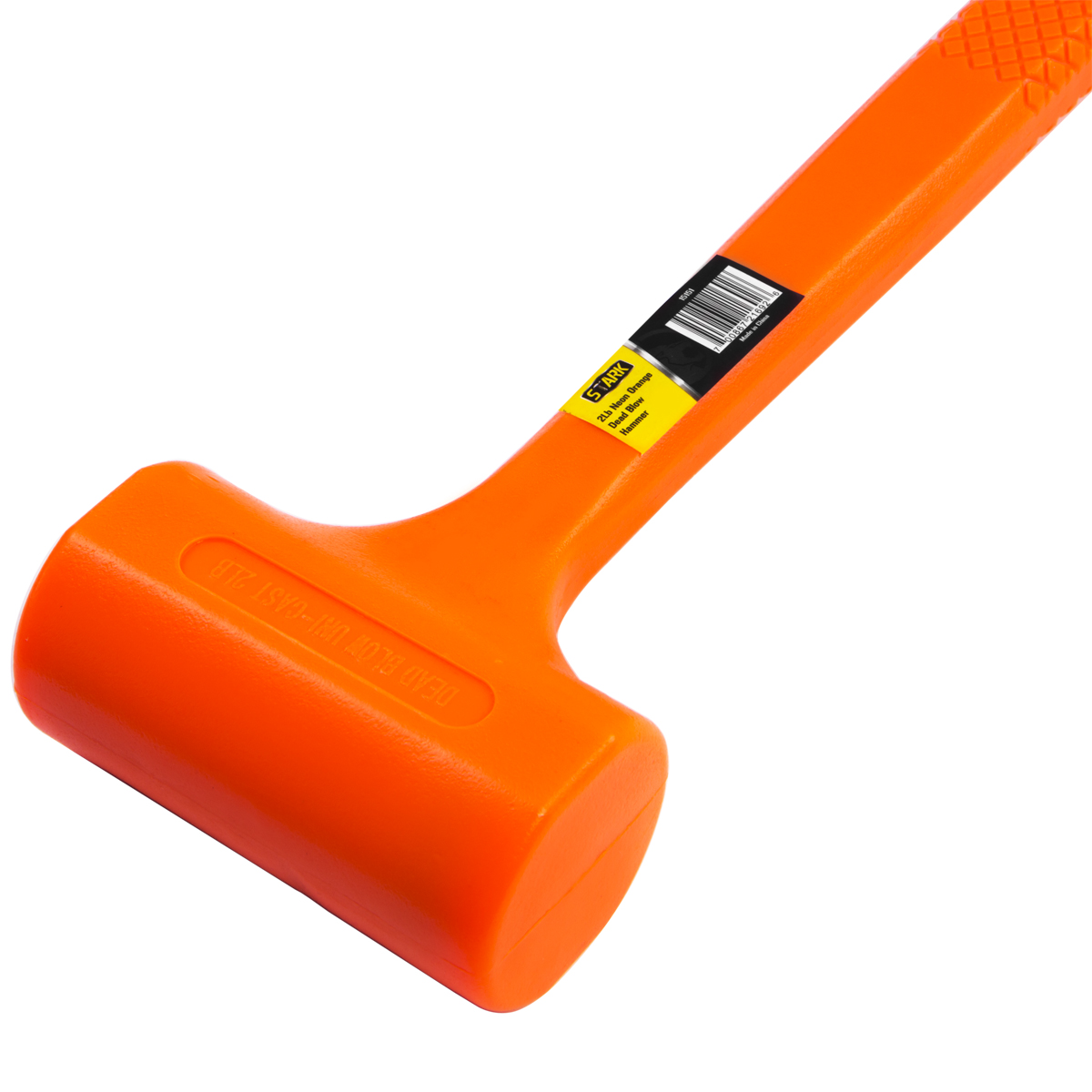 2lb DEAD BLOW Hammer Mallet Plastic Neon Orange 133/8" non spark