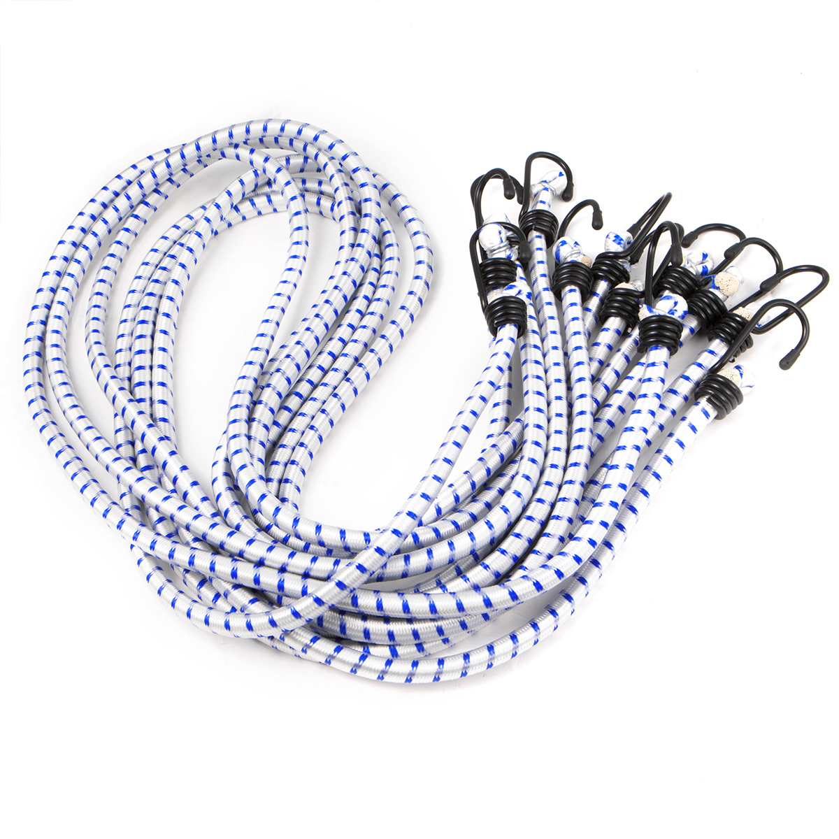 12PC 72" Heavy Duty Bungee Cords 72 Inch Long Bungee Thick Tie Downs w