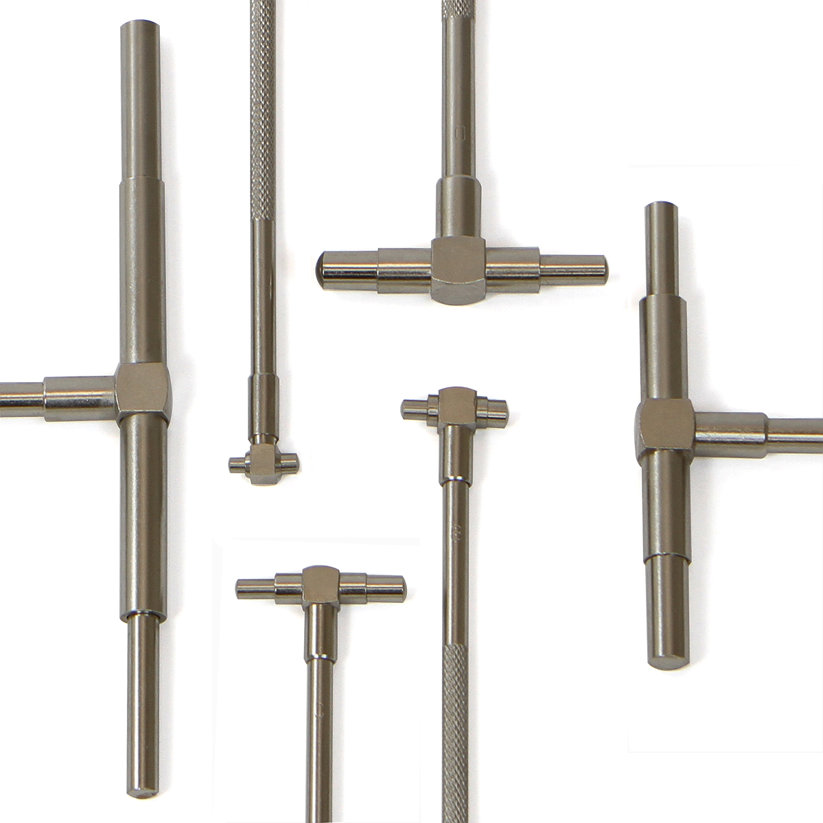 6PCS Precision Telescoping Gage 5/16" 6" Measure T Bore Hole Gauges w