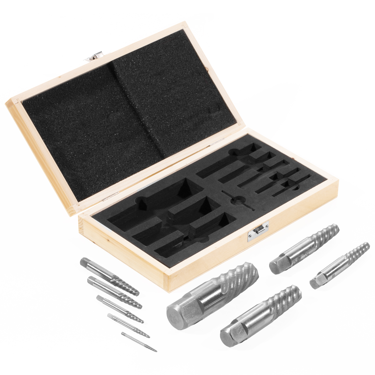 9pc Jumbo Large Spiral Flute Screw Extractor Easy Out Broken Bolt Stud