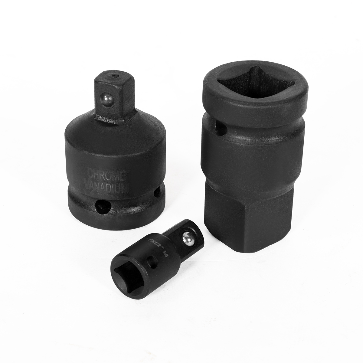 8pc CRV Air Impact Reducer Socket Drive Adapter Set Chrome Vanadium