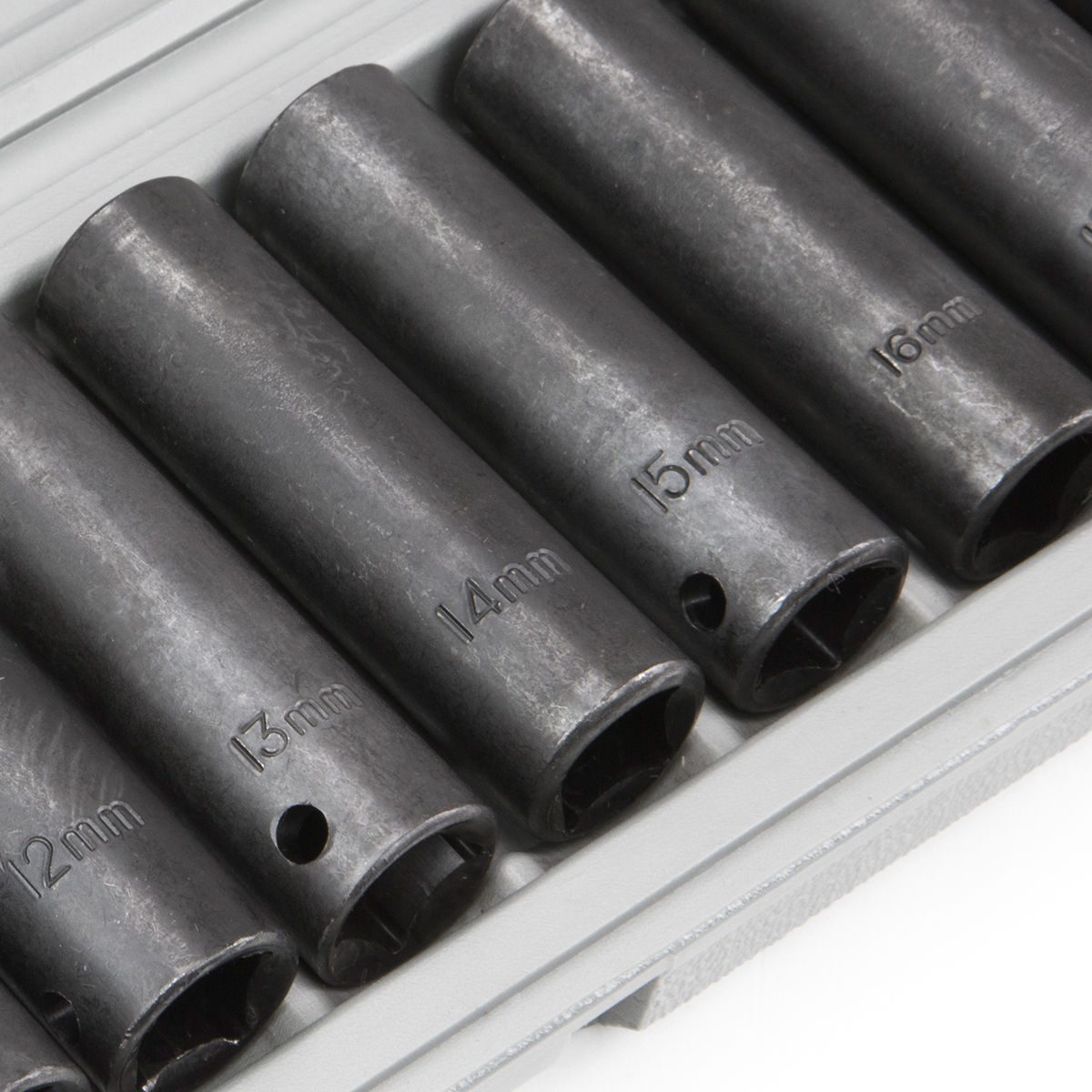 12pc 1/2" Dr Drive Deep Air Impact Socket Sockets Set Metric w